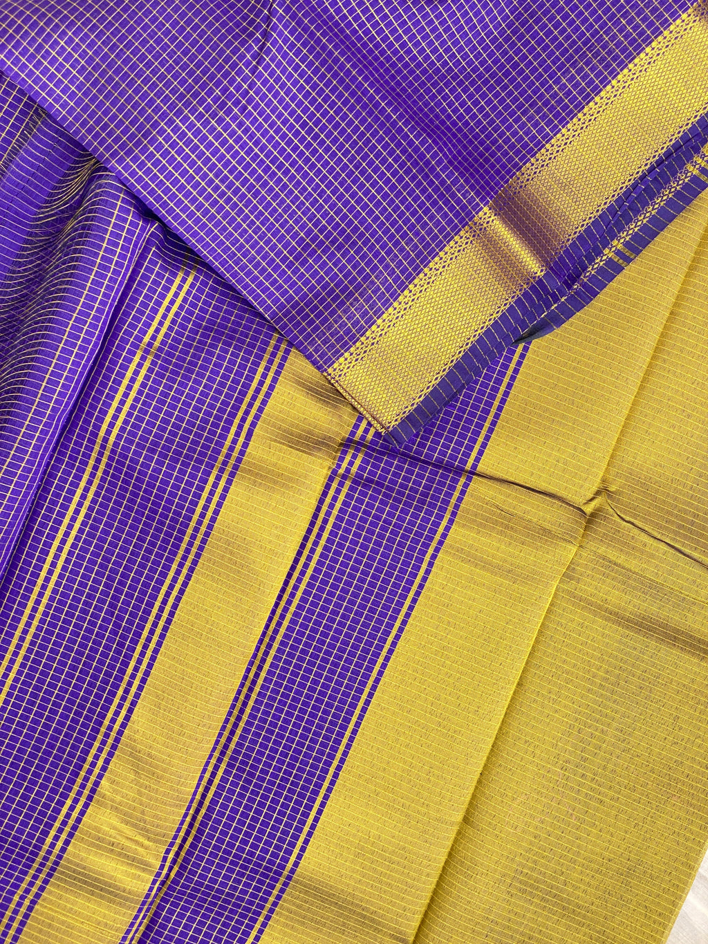 Maheshwari Checks - Royal Voilet