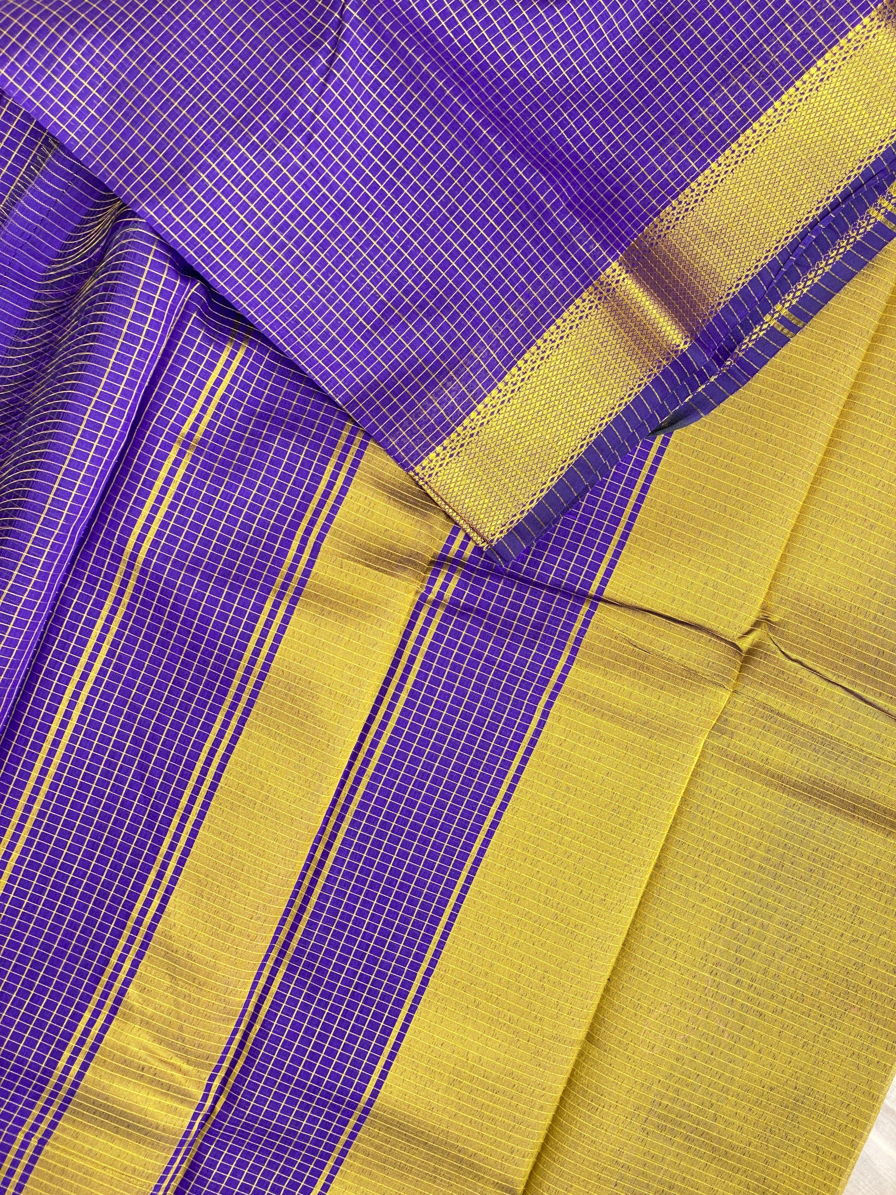 Maheshwari Checks - Royal Voilet