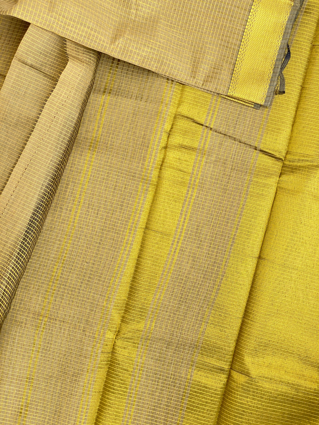 Maheshwari Checks - Gold