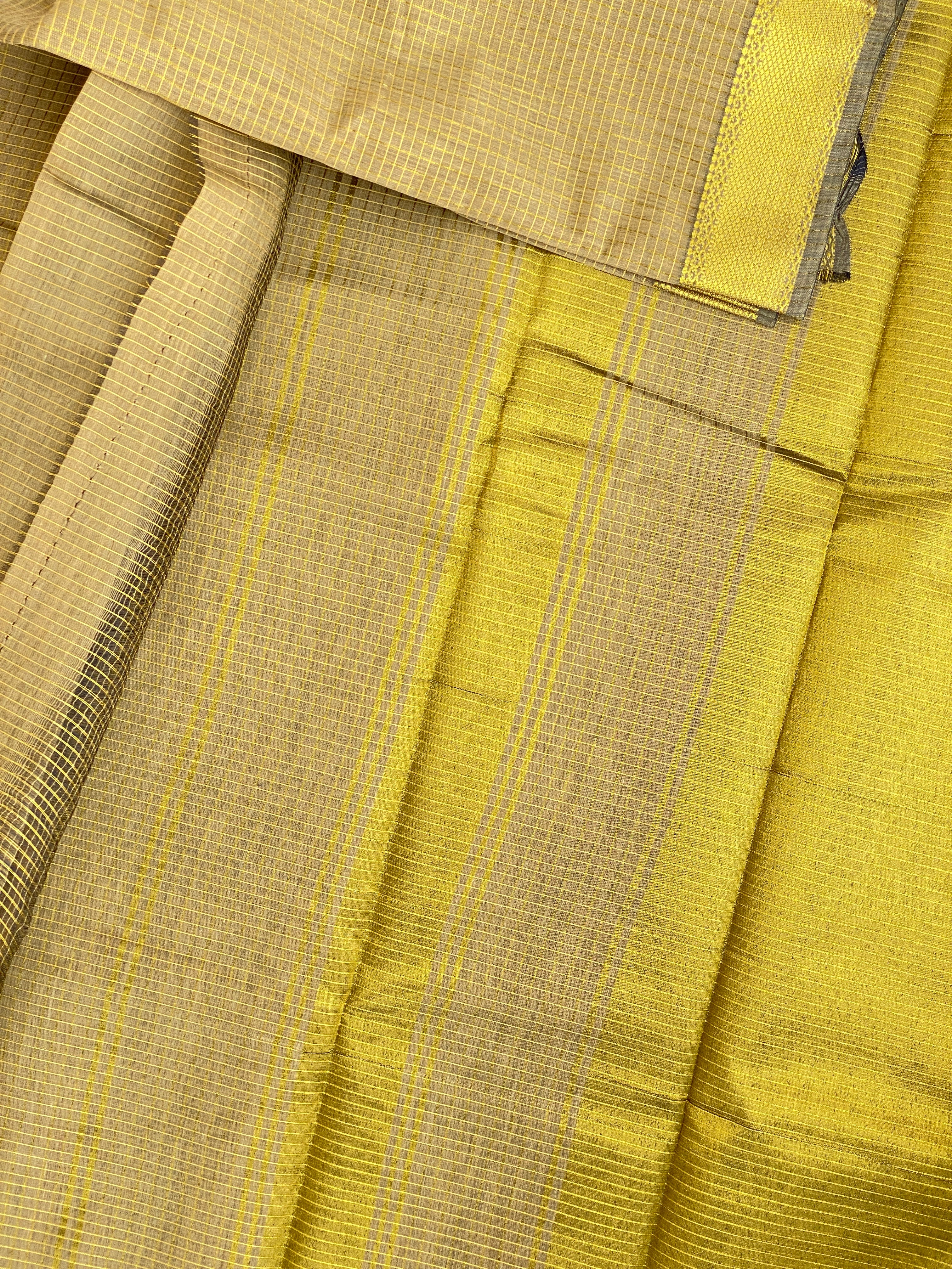 Maheshwari Checks - Gold