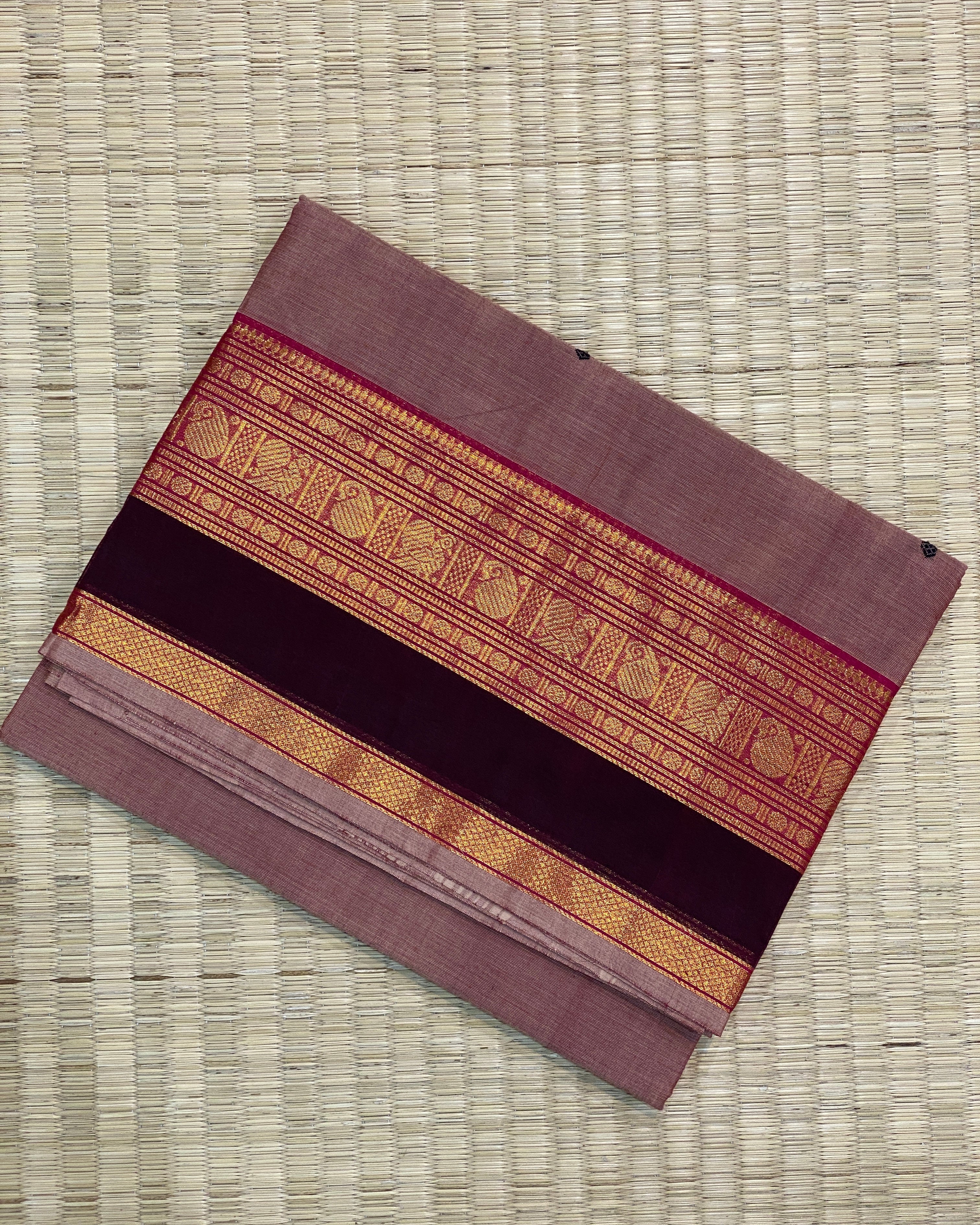 Kanchi Cotton - Maroon