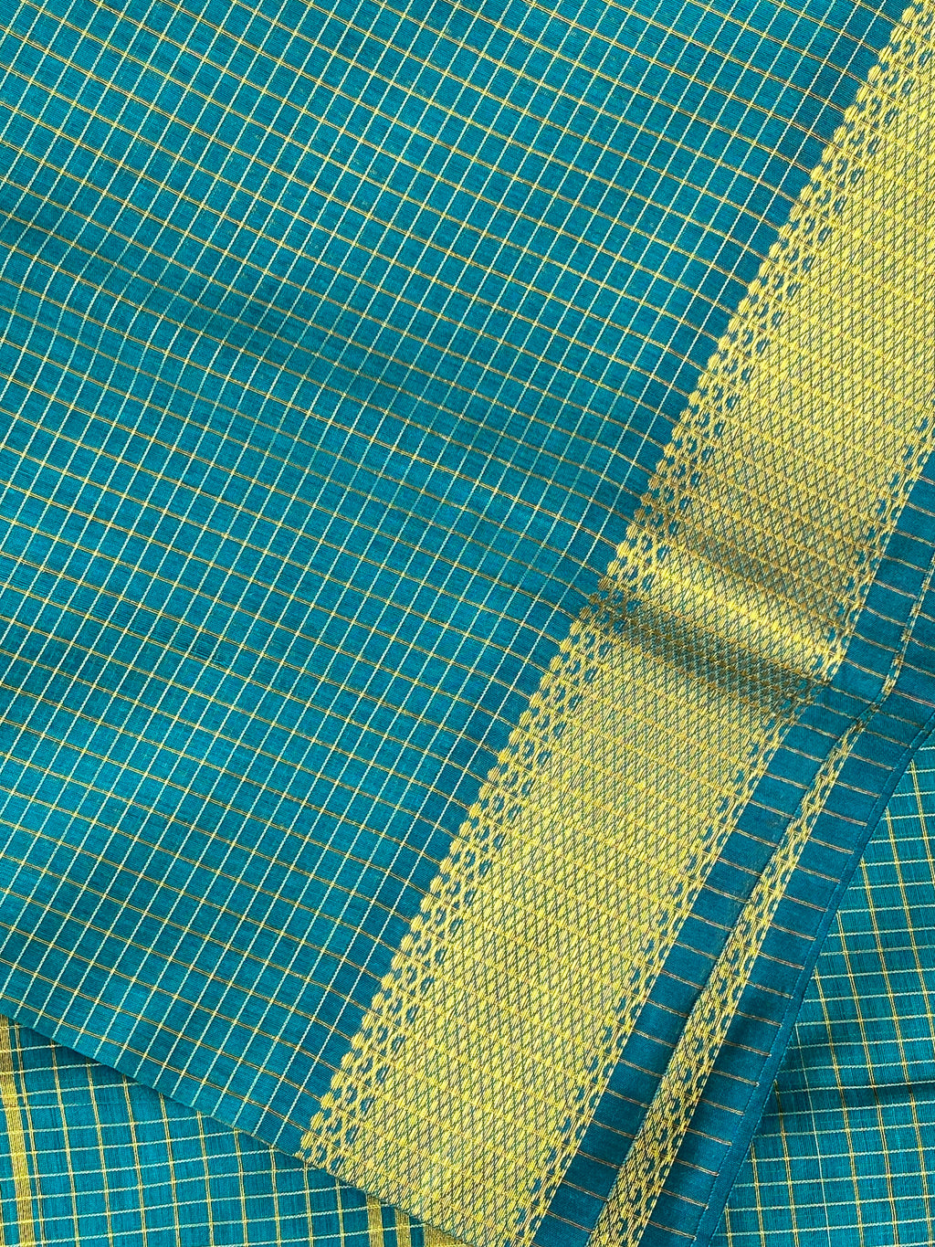 Maheshwari Checks - Dark Green