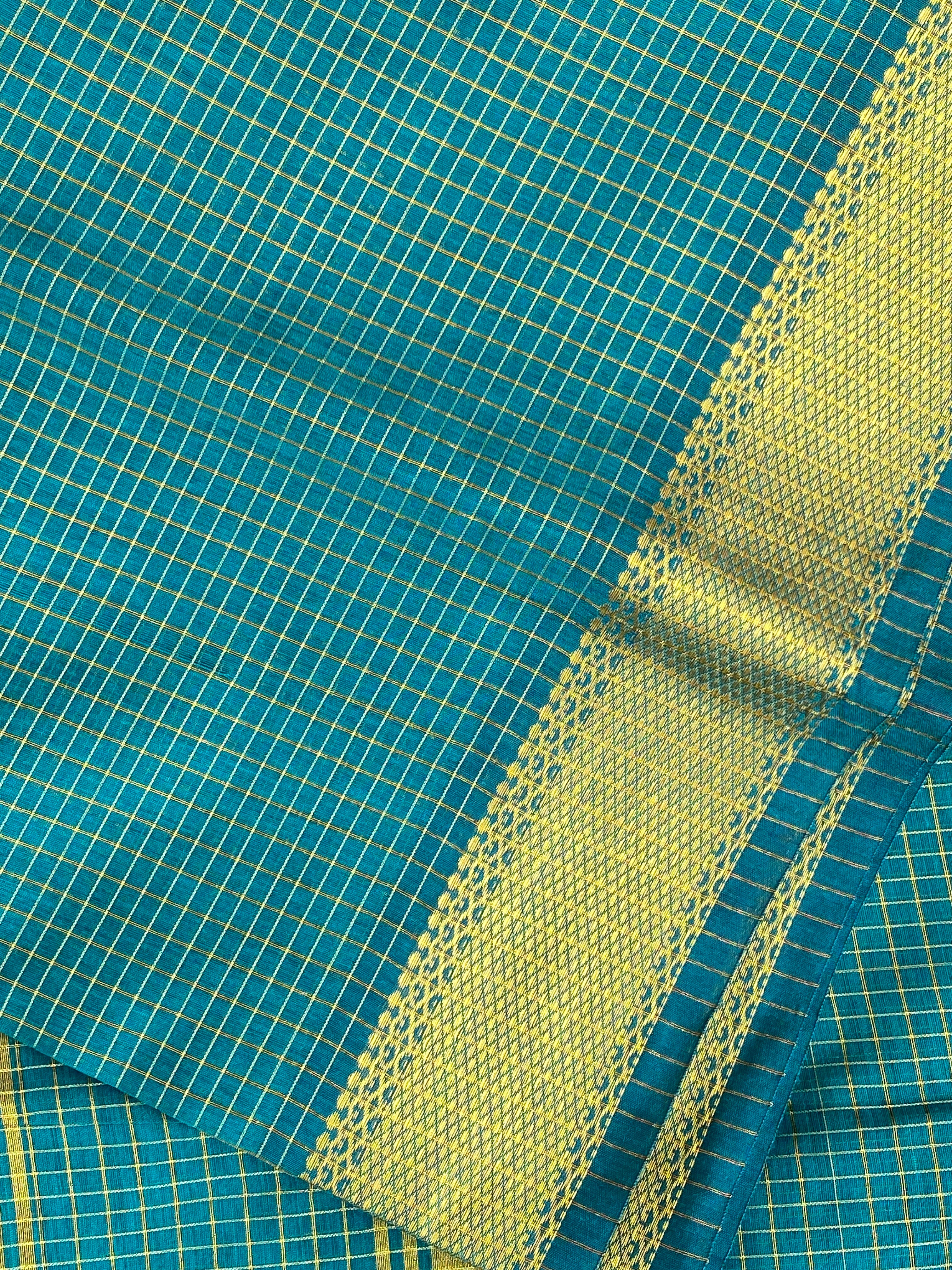 Maheshwari Checks - Dark Green