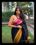 Ganga Jamuna Saree - Black