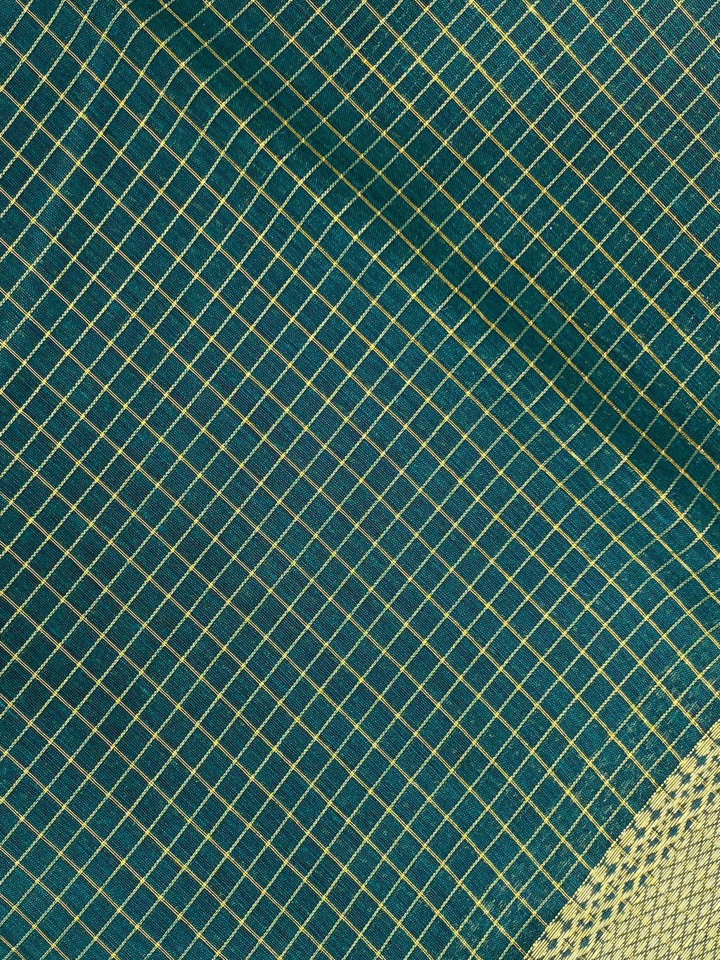 Maheshwari Checks - Peacock Green