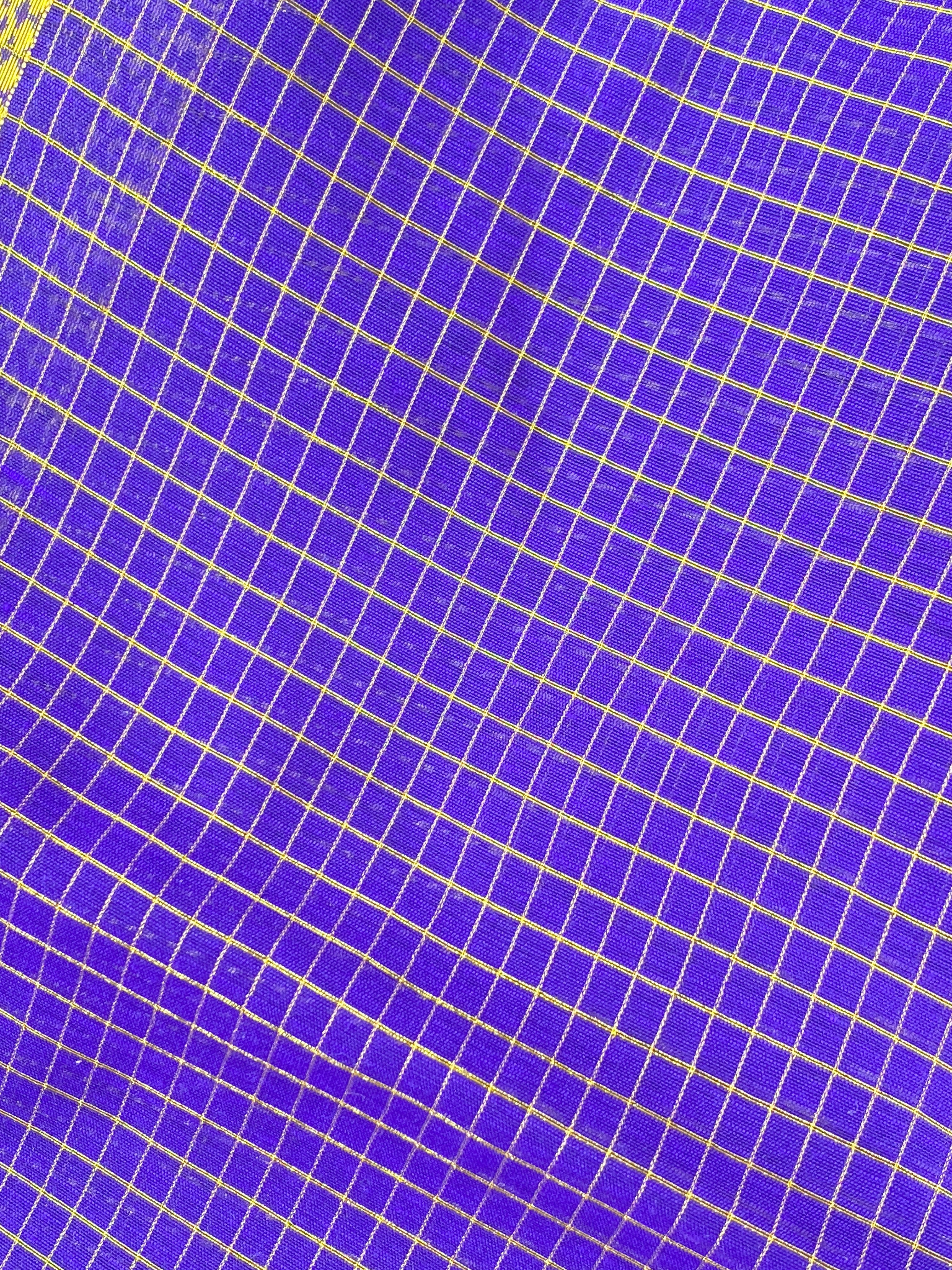 Maheshwari Checks - Royal Voilet