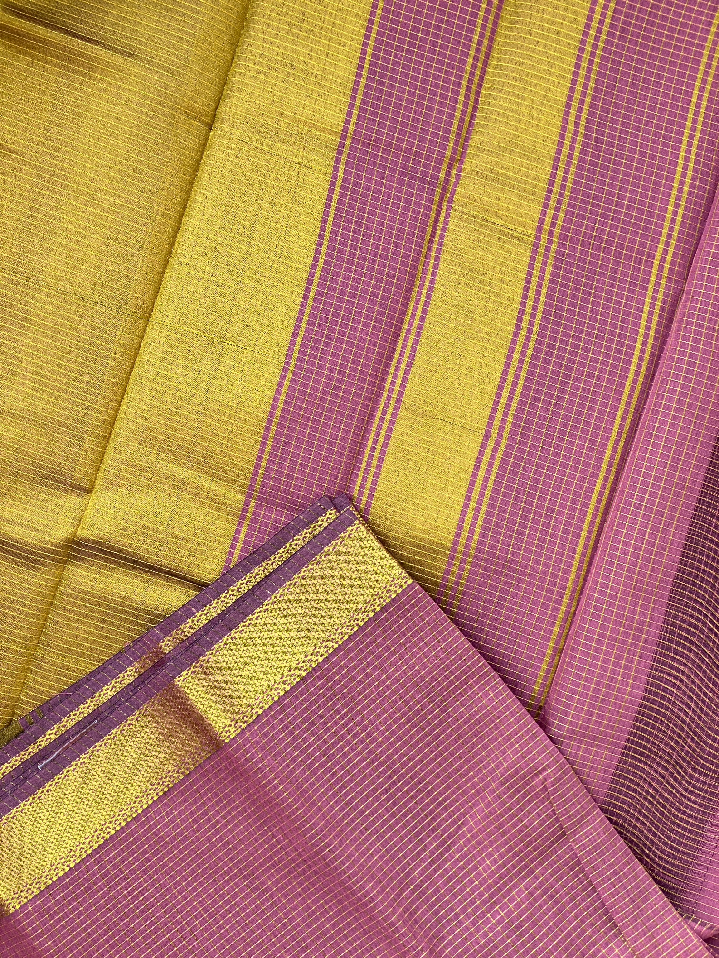 Maheshwari Checks - Pastel Pink