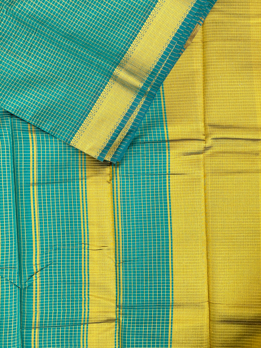 Maheshwari Checks - Dark Green