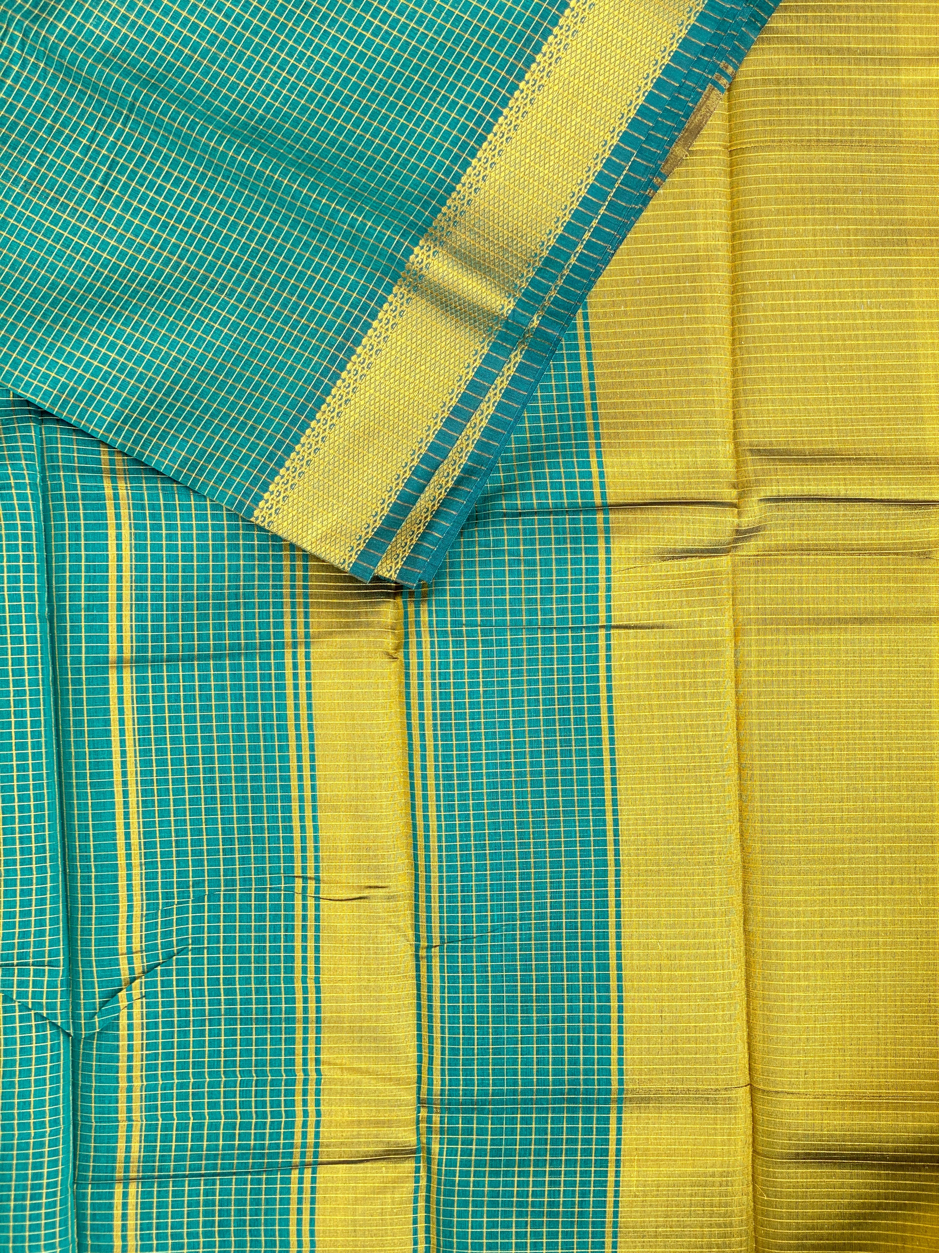 Maheshwari Checks - Dark Green