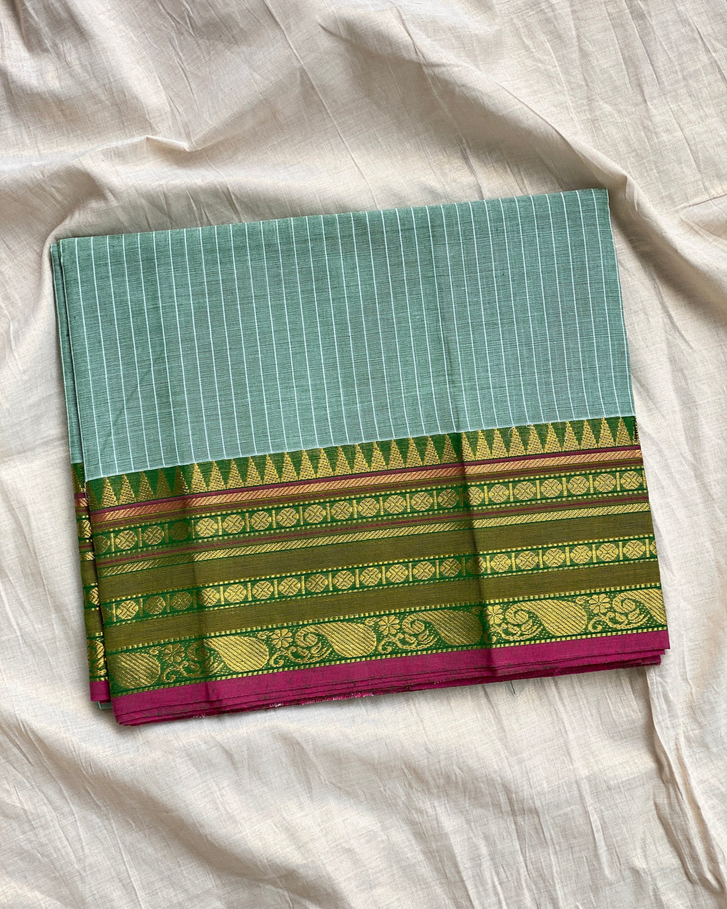 Kanchi Cotton - Mint Green