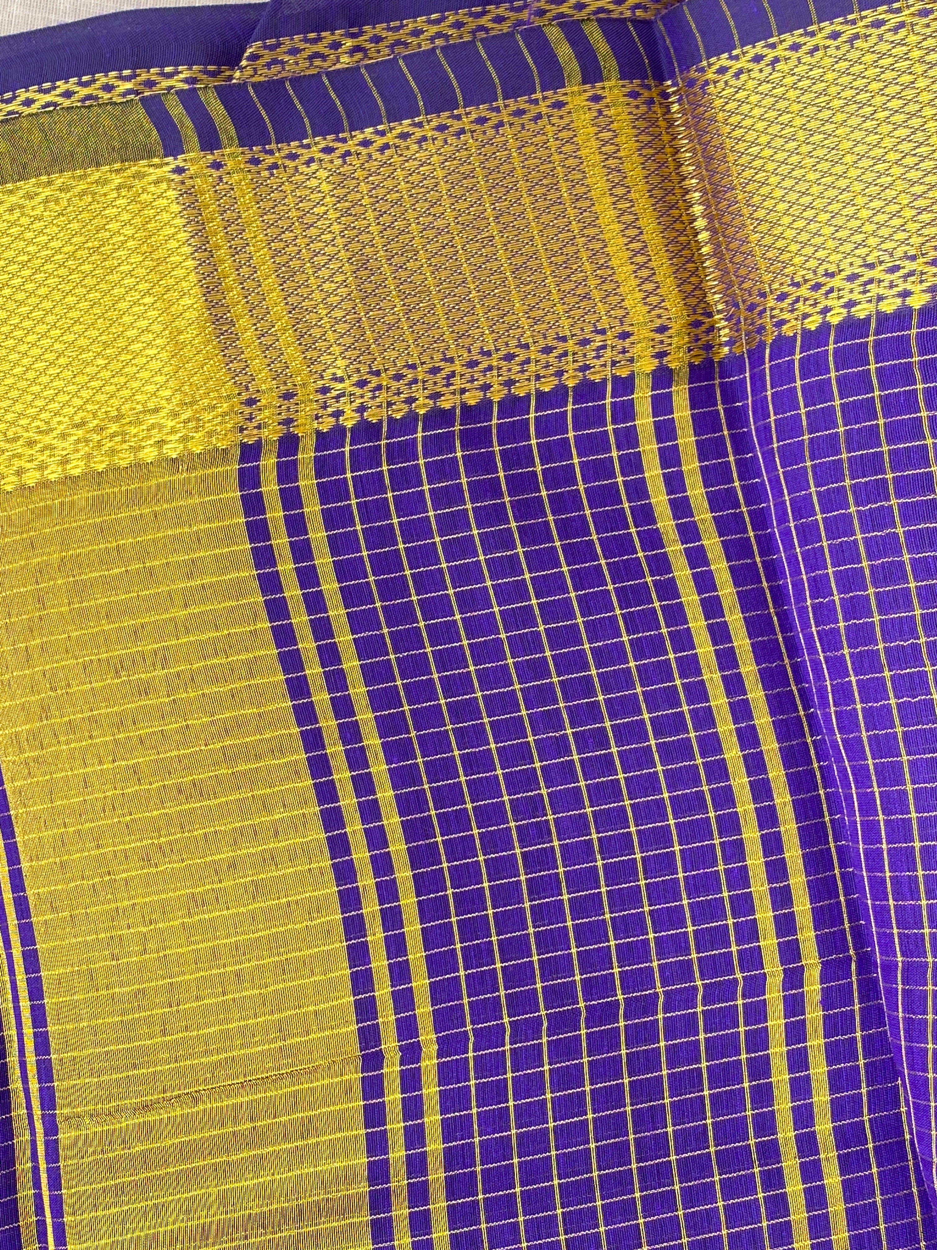 Maheshwari Checks - Royal Voilet