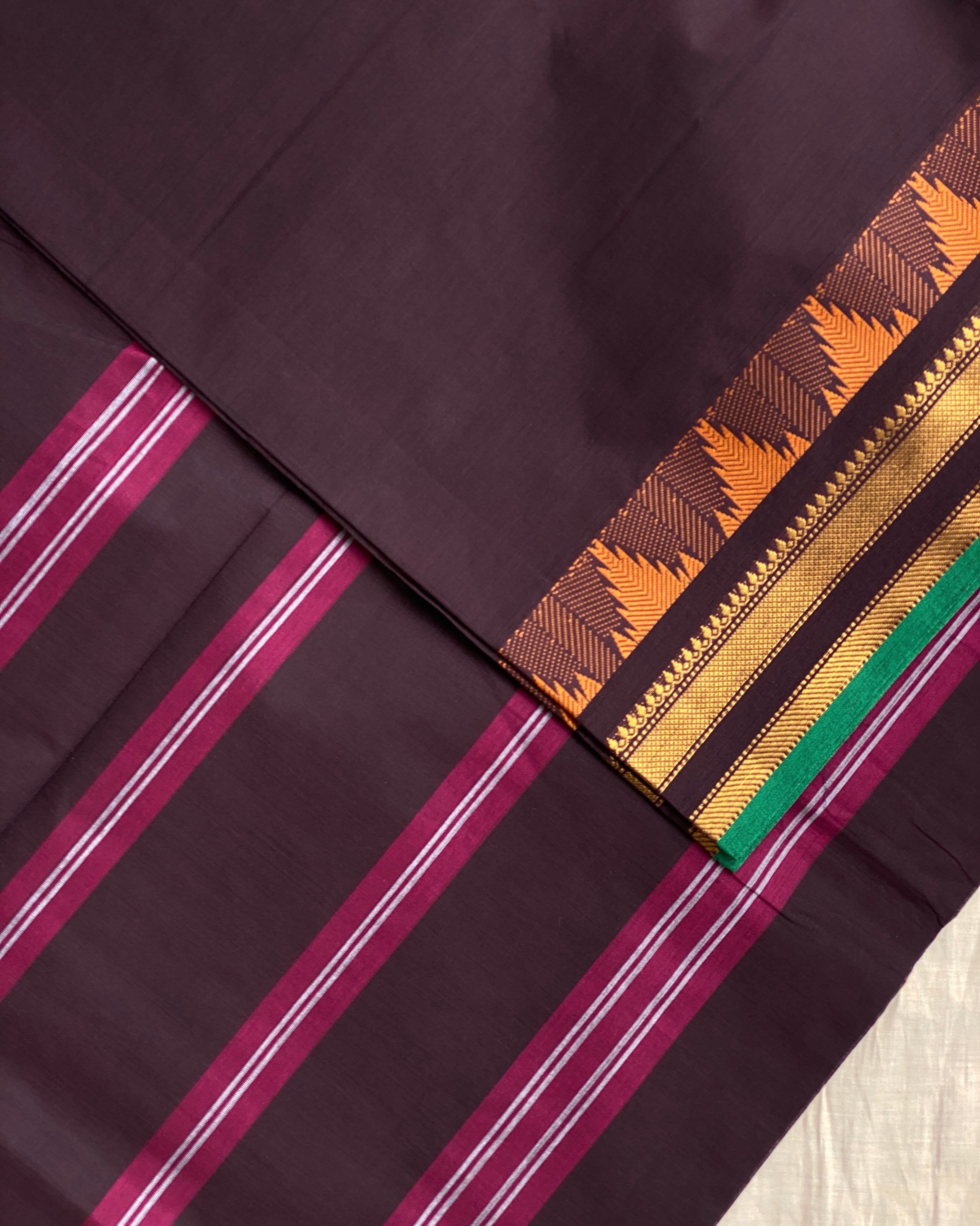 Kanchi Cotton - Deep Brown
