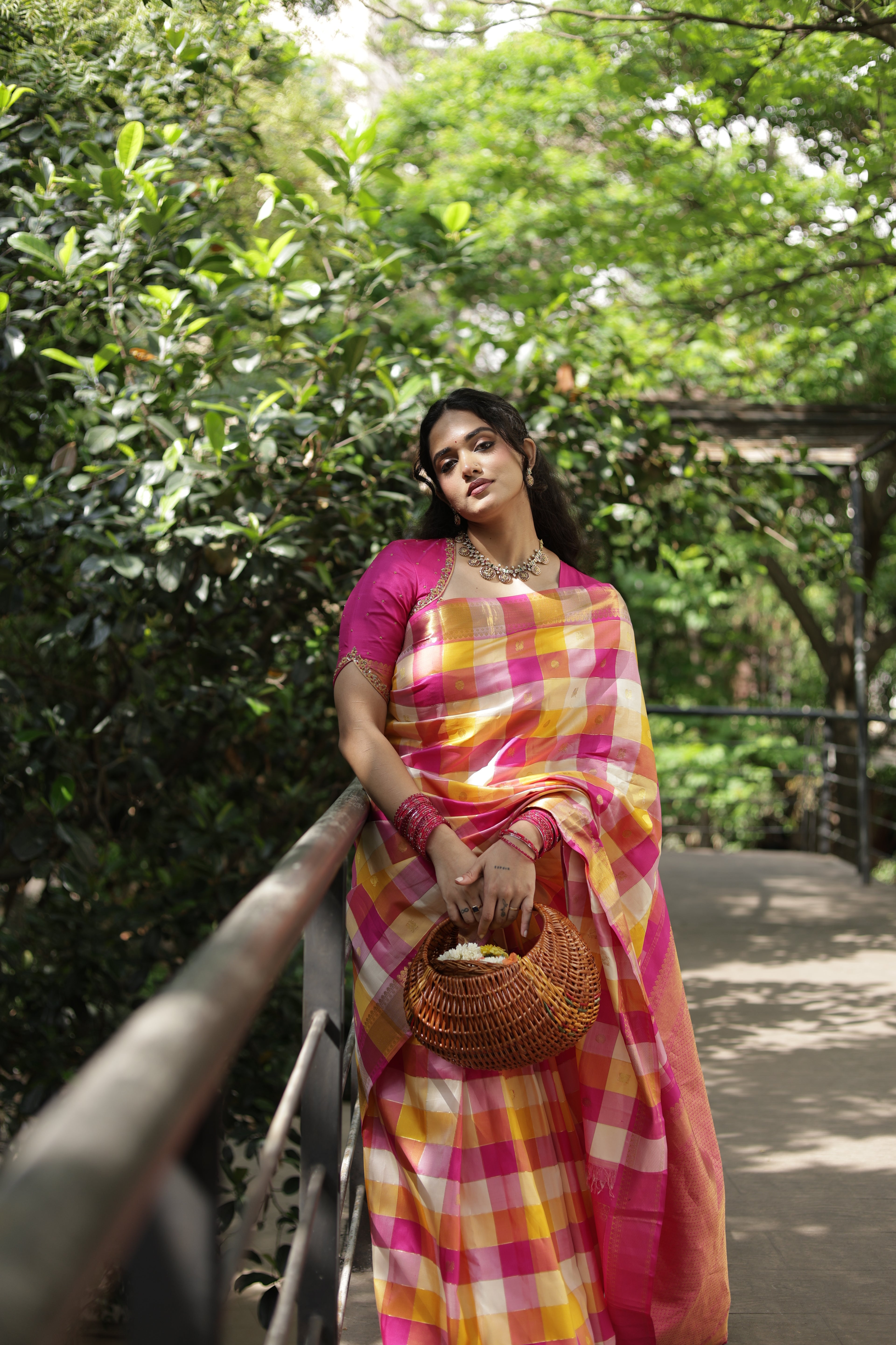 Paalum Pulum Handloom Kanjivaram Silk Saree