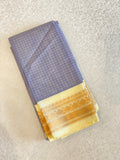 Mist Lavender Pure Gadwal Cotton Saree