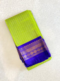 Lime Royale Pure Gadwal Cotton Saree