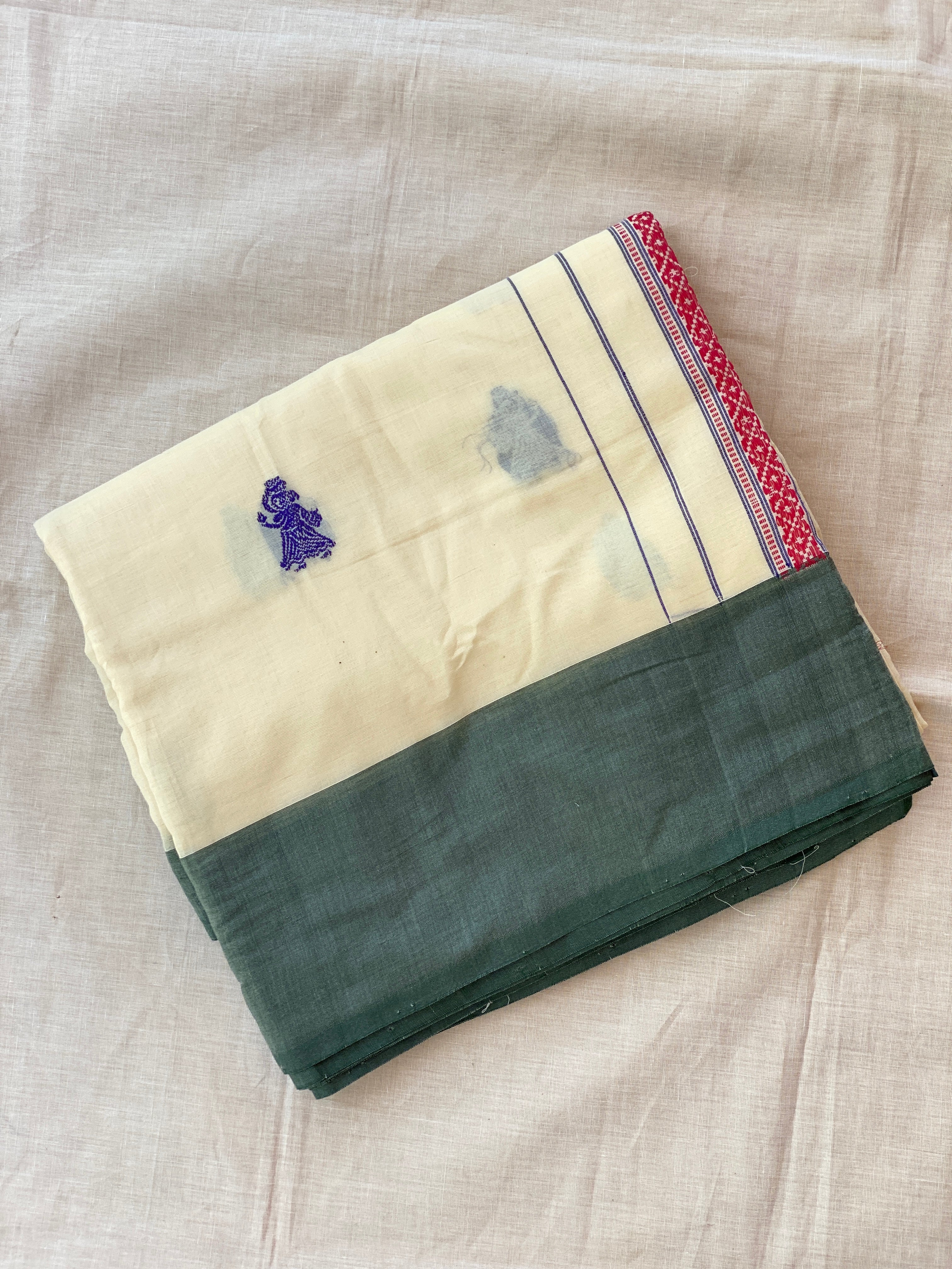 Gollabama Saree - Cream