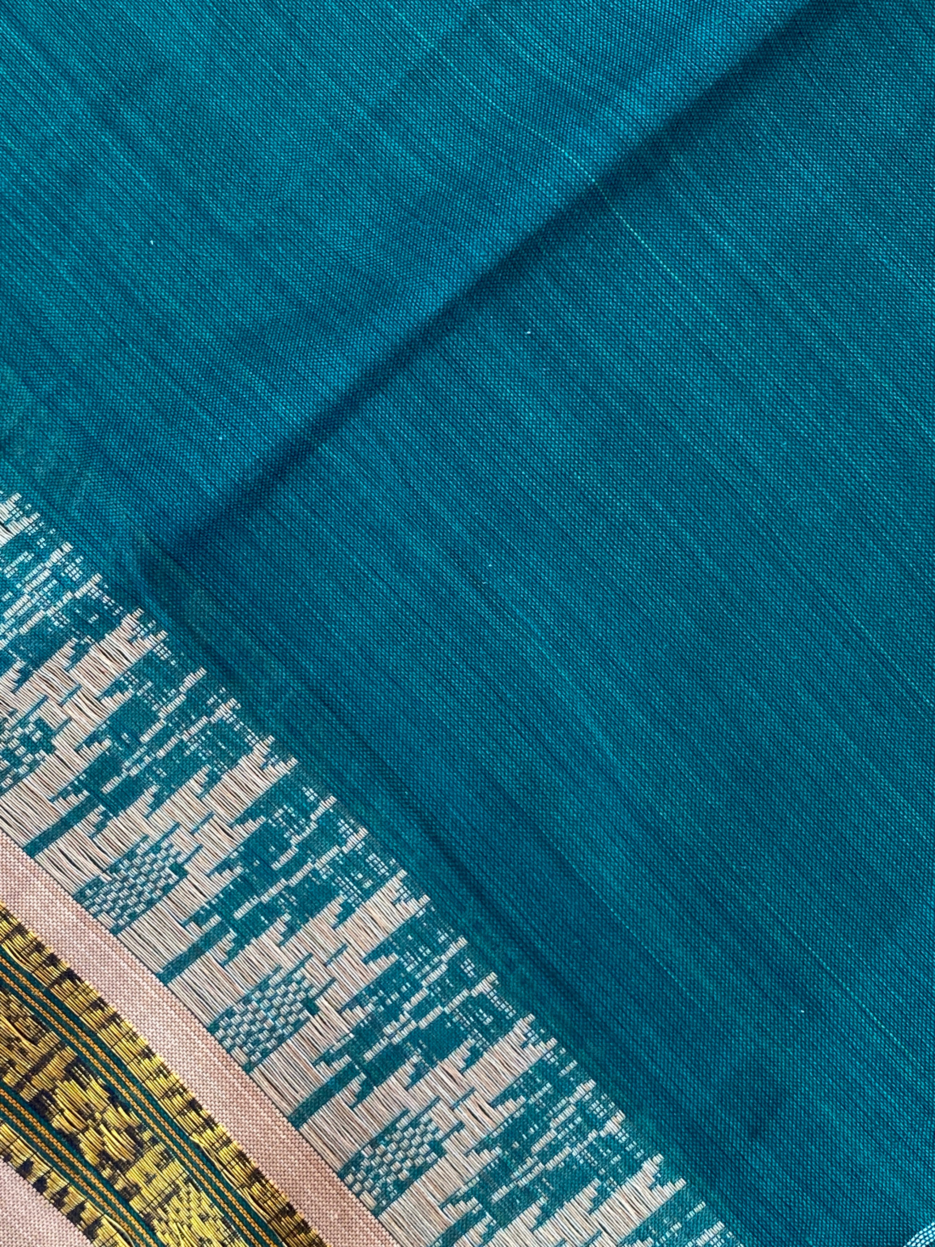 Narayanpet Cotton Saree - Green
