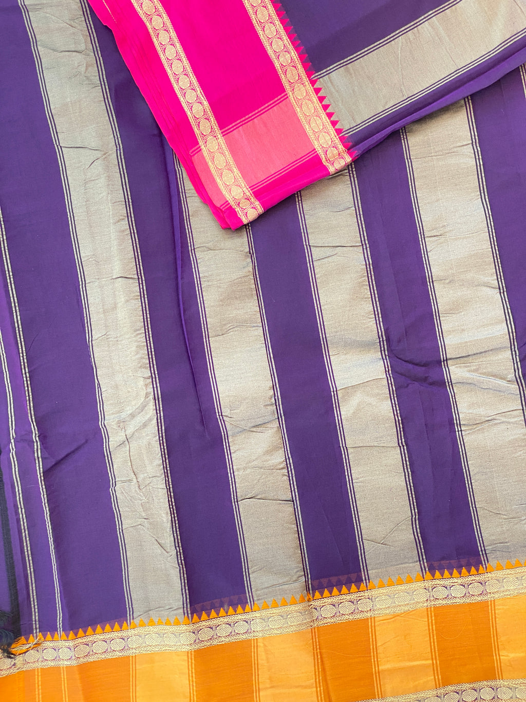 Ganga Jamuna Saree - Purple