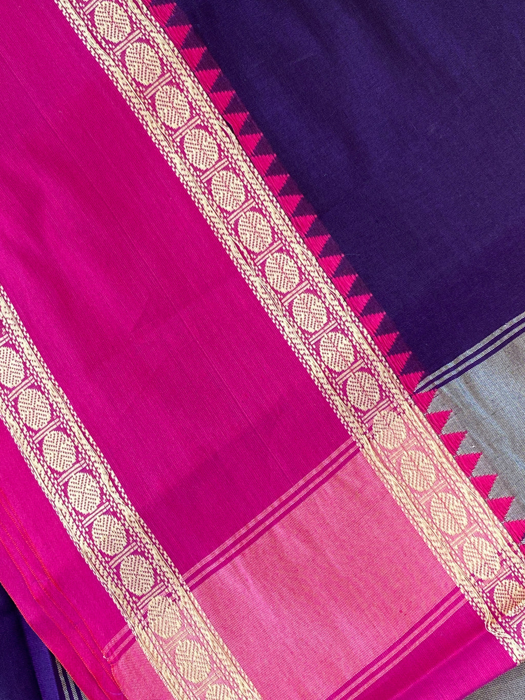 Ganga Jamuna Saree - Purple