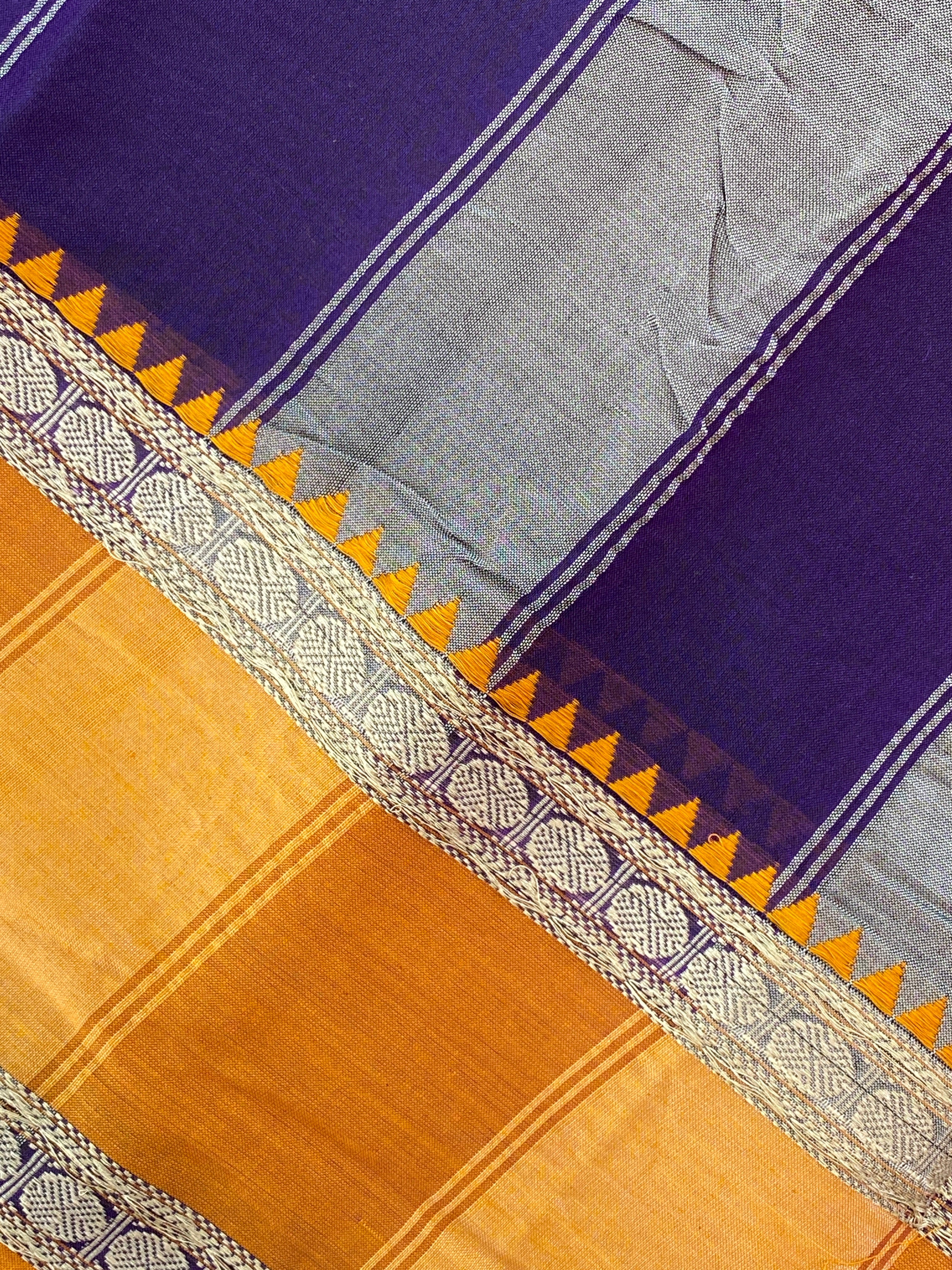 Ganga Jamuna Saree - Purple