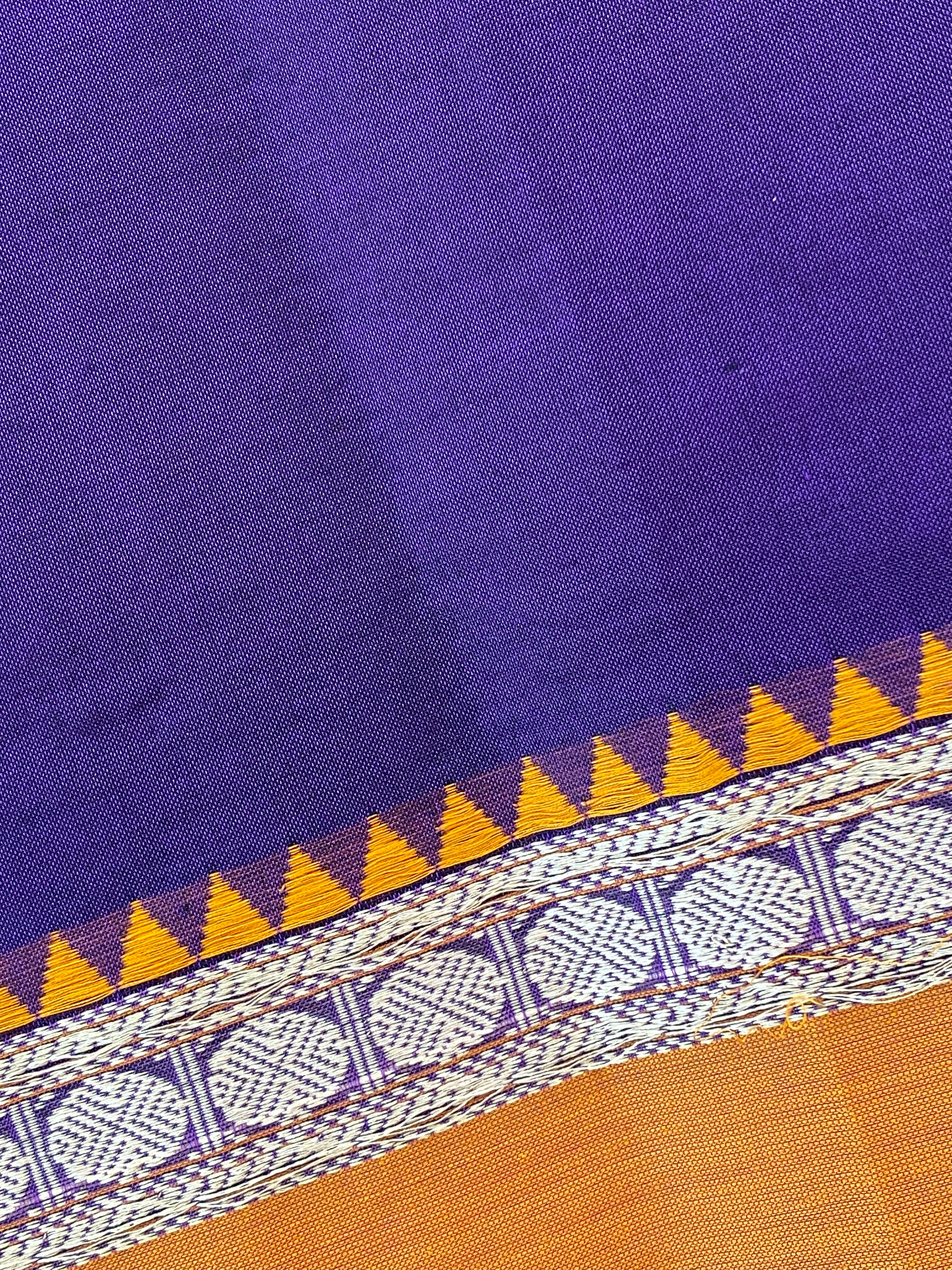 Ganga Jamuna Saree - Purple