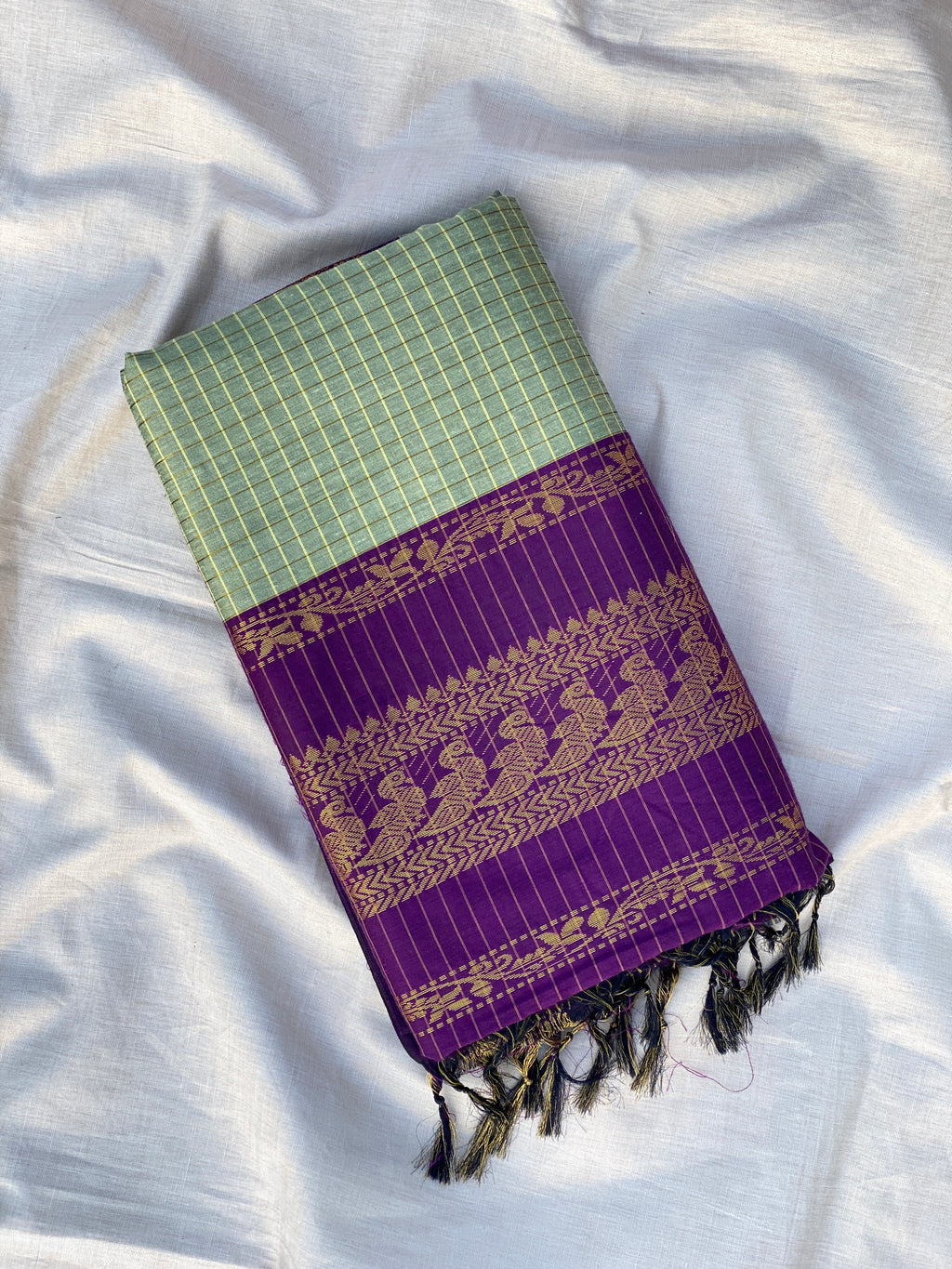 Kalyani Cotton - Pastel Green