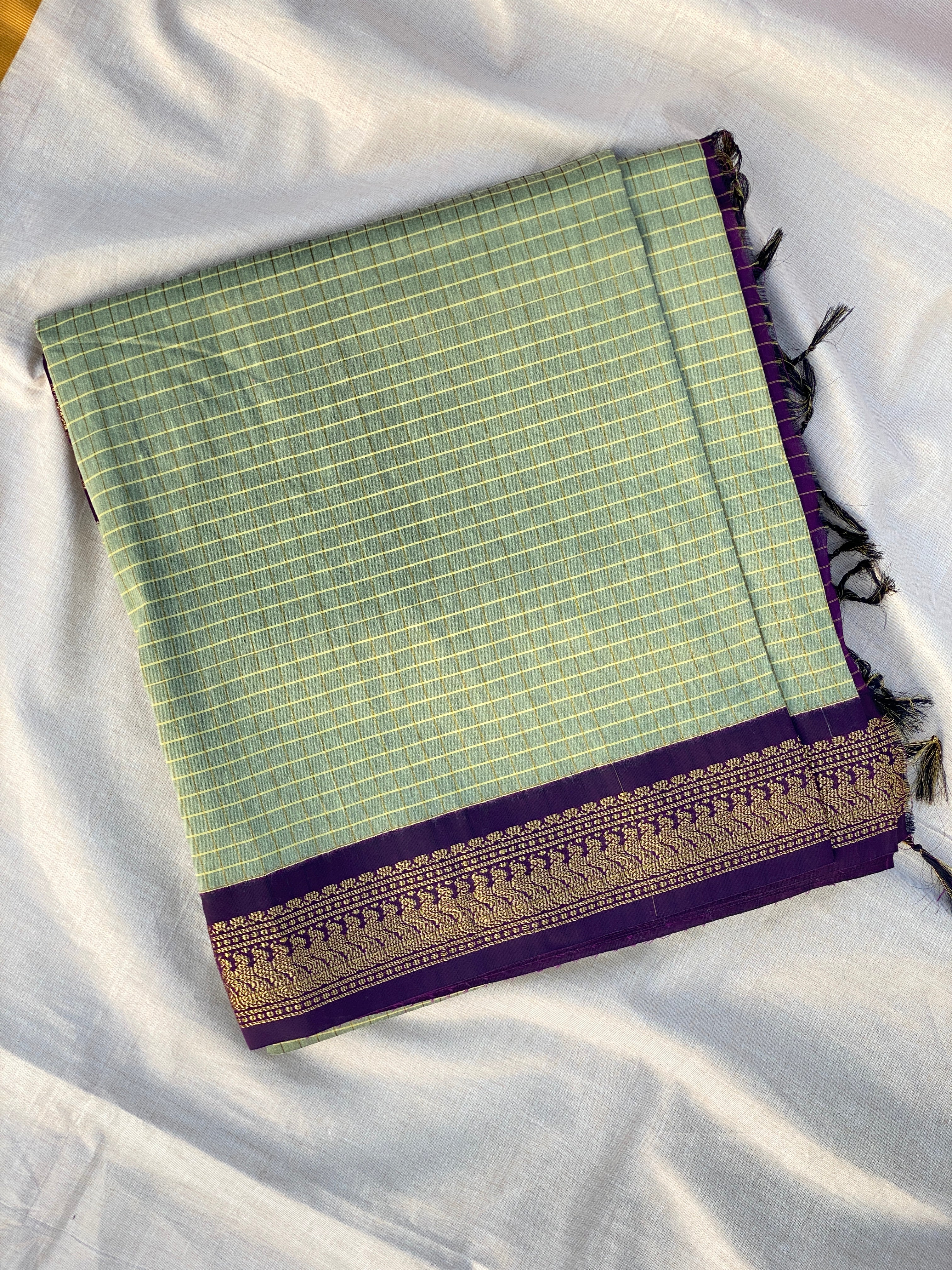 Kalyani Cotton - Pastel Green