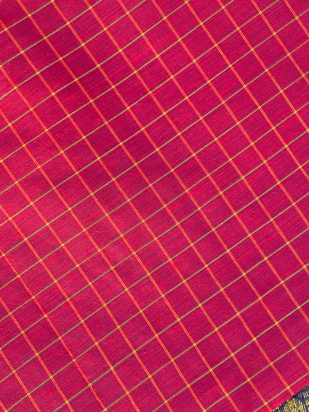 Kalyani Cotton - Red checks