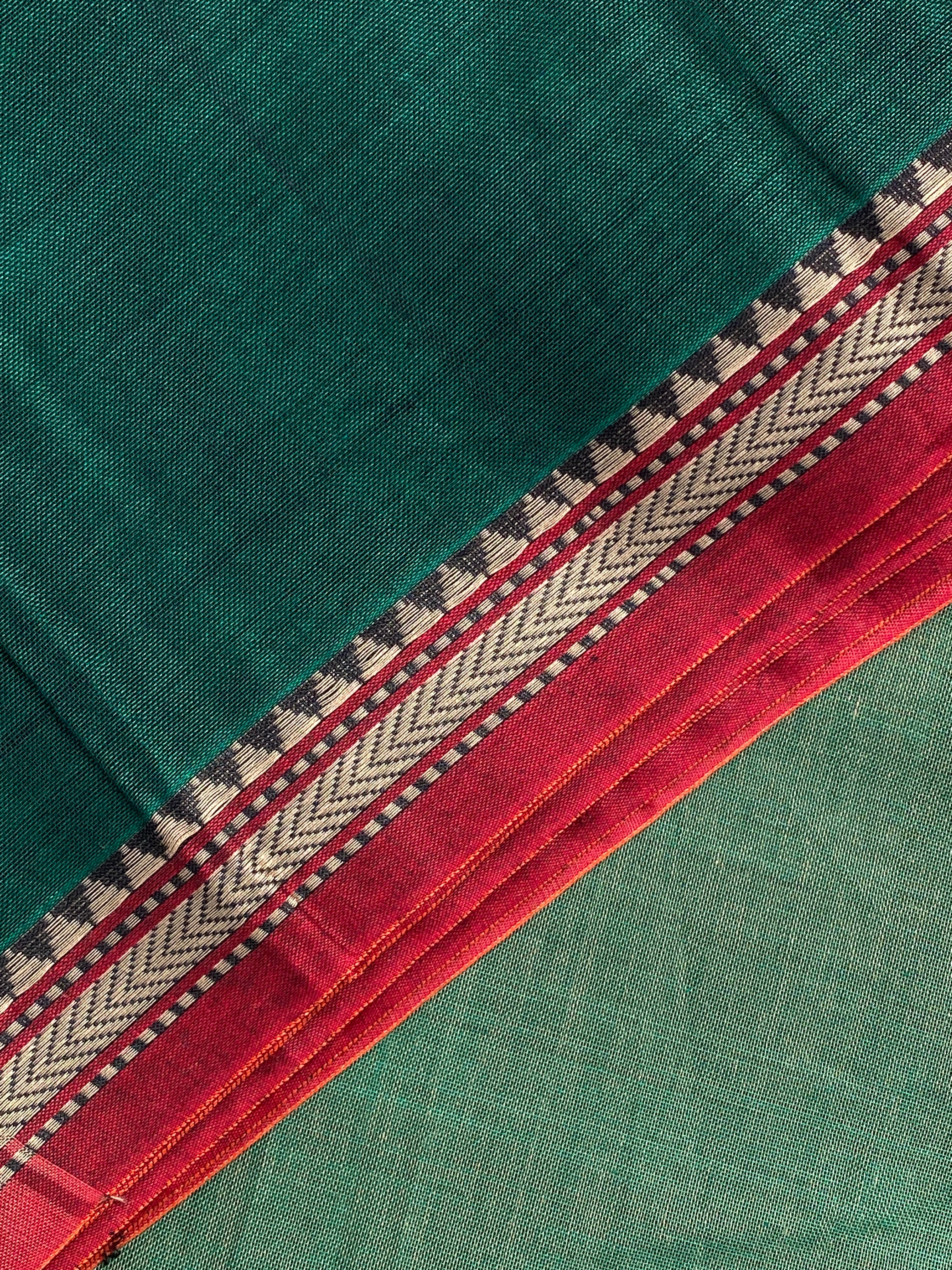 Narayanpet Small Border - Dark Green