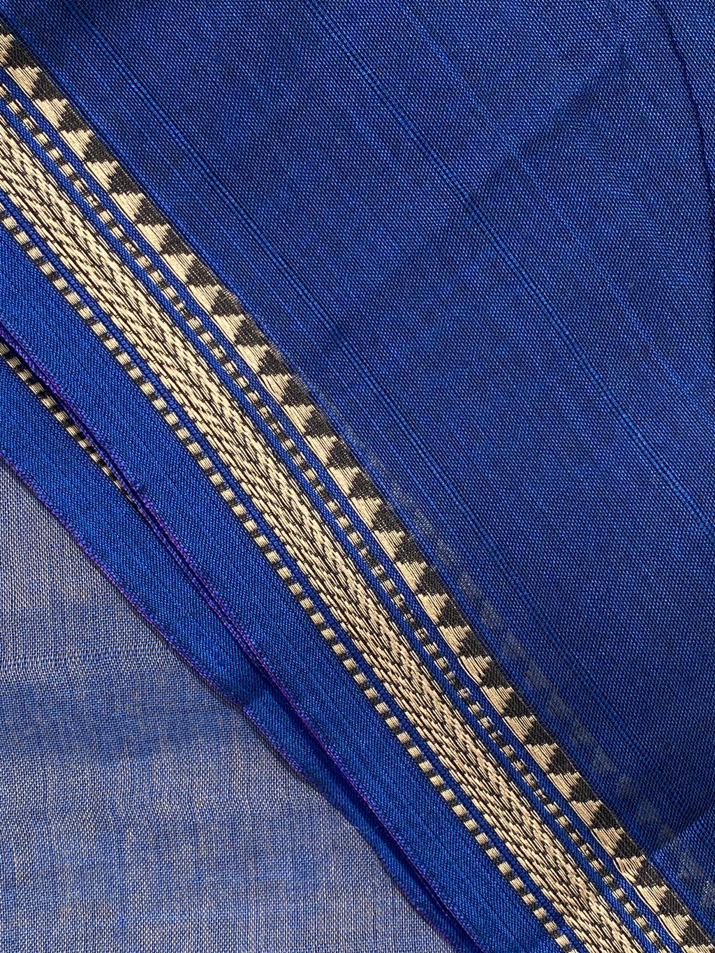 Narayanpet Small Border - Dark Blue