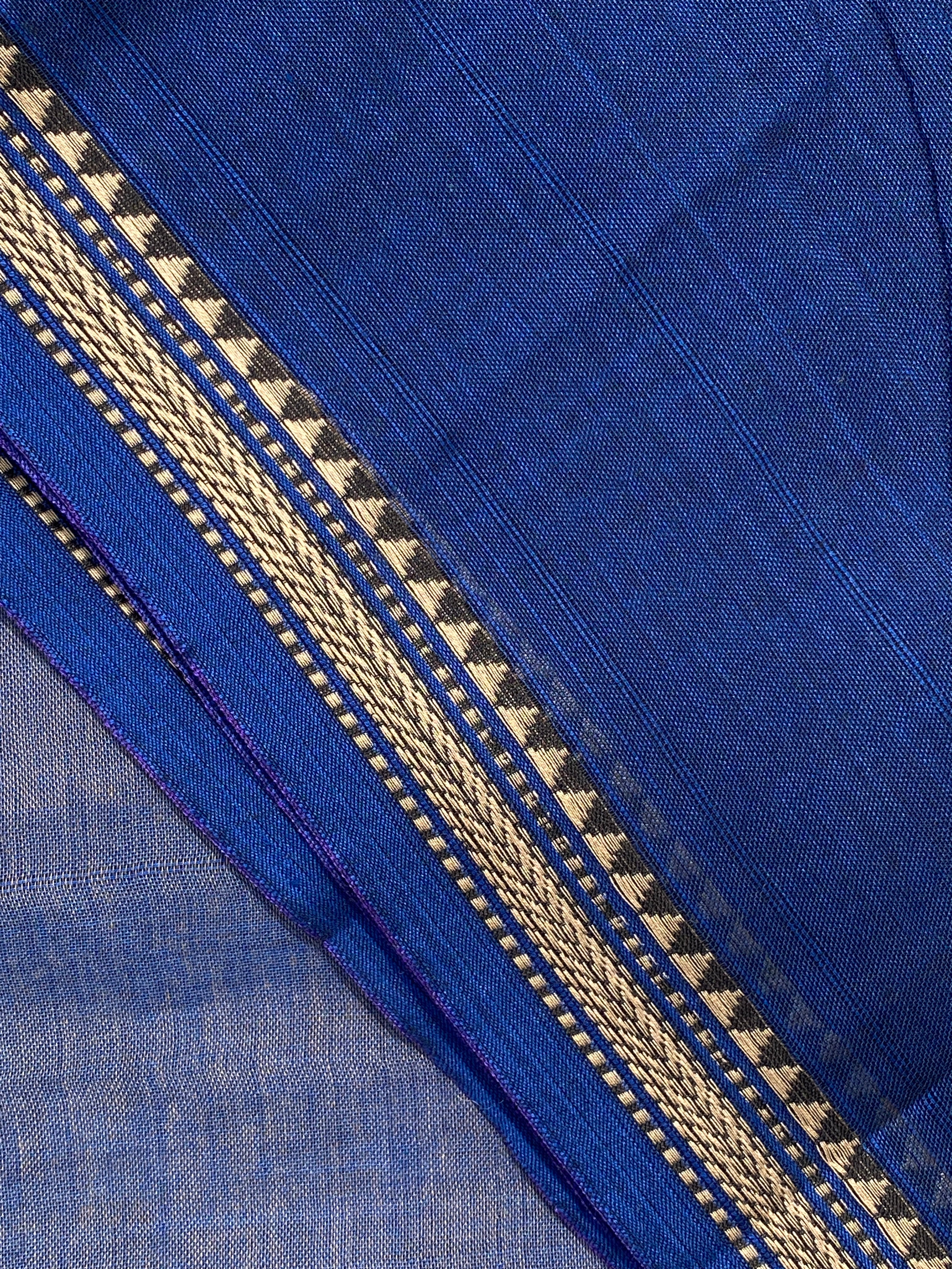 Narayanpet Small Border - Dark Blue