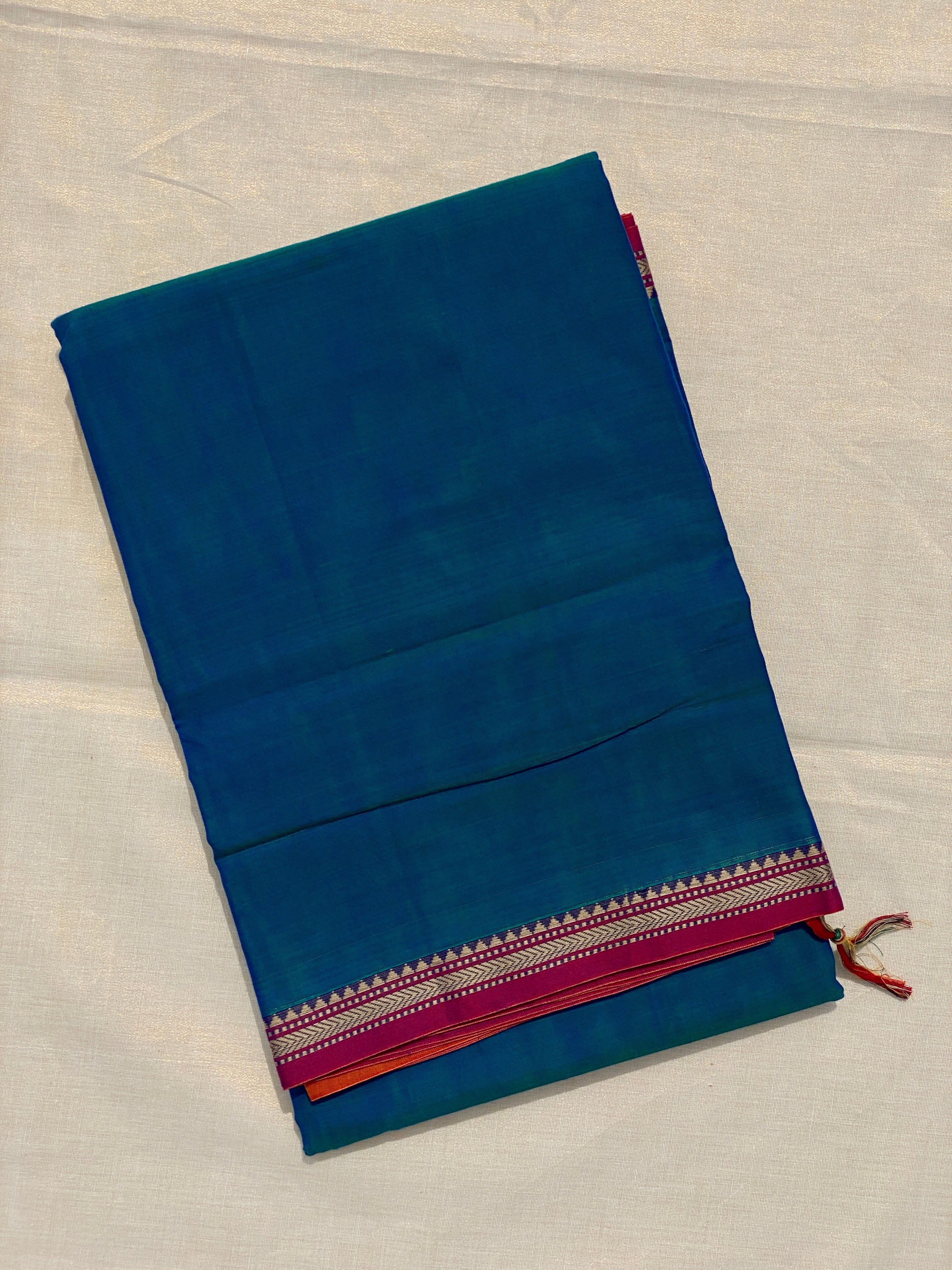 Narayanpet Small Border - Deep Blue