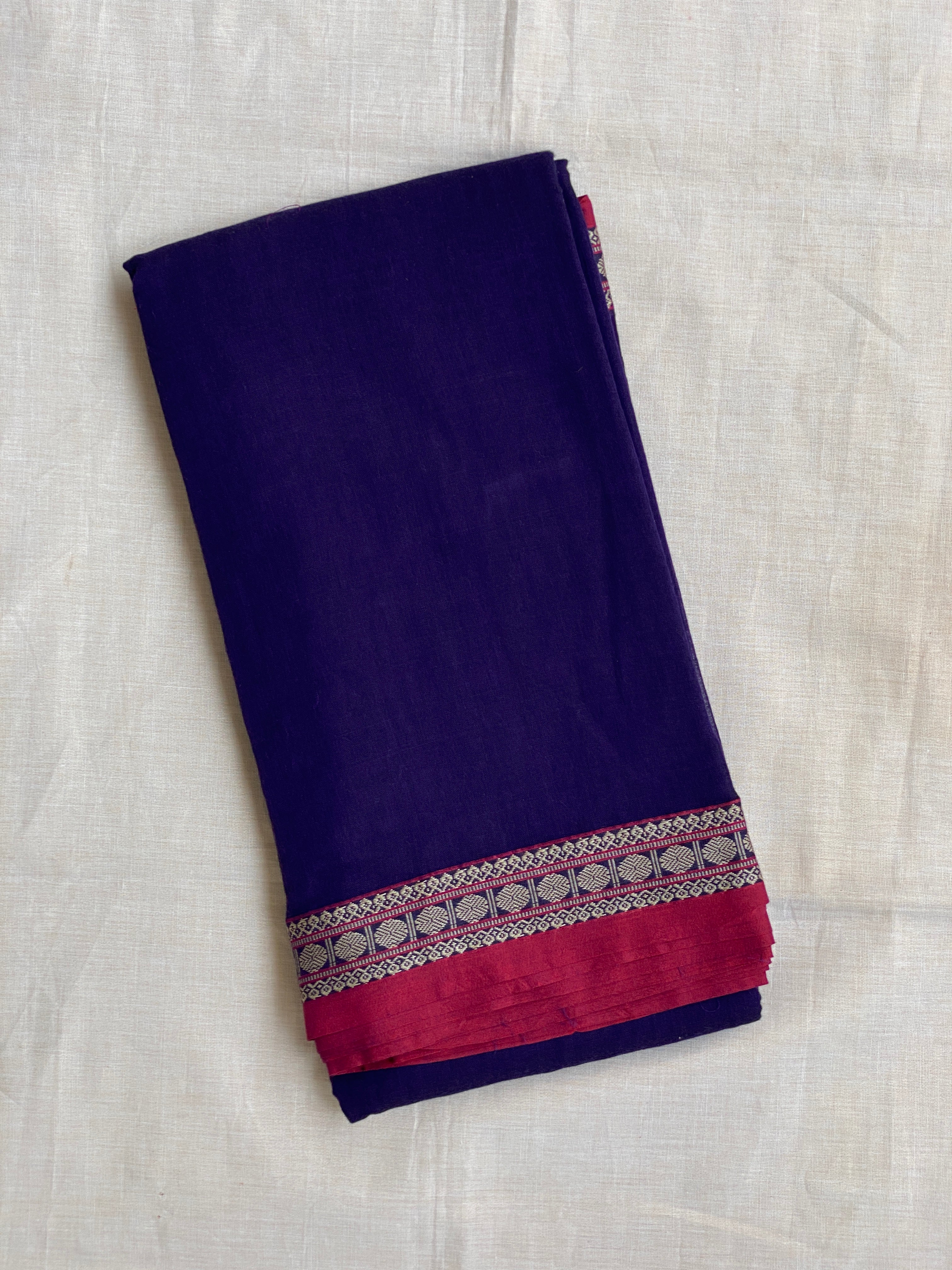 Narayanpet Rudraksha Border - Royal Purple