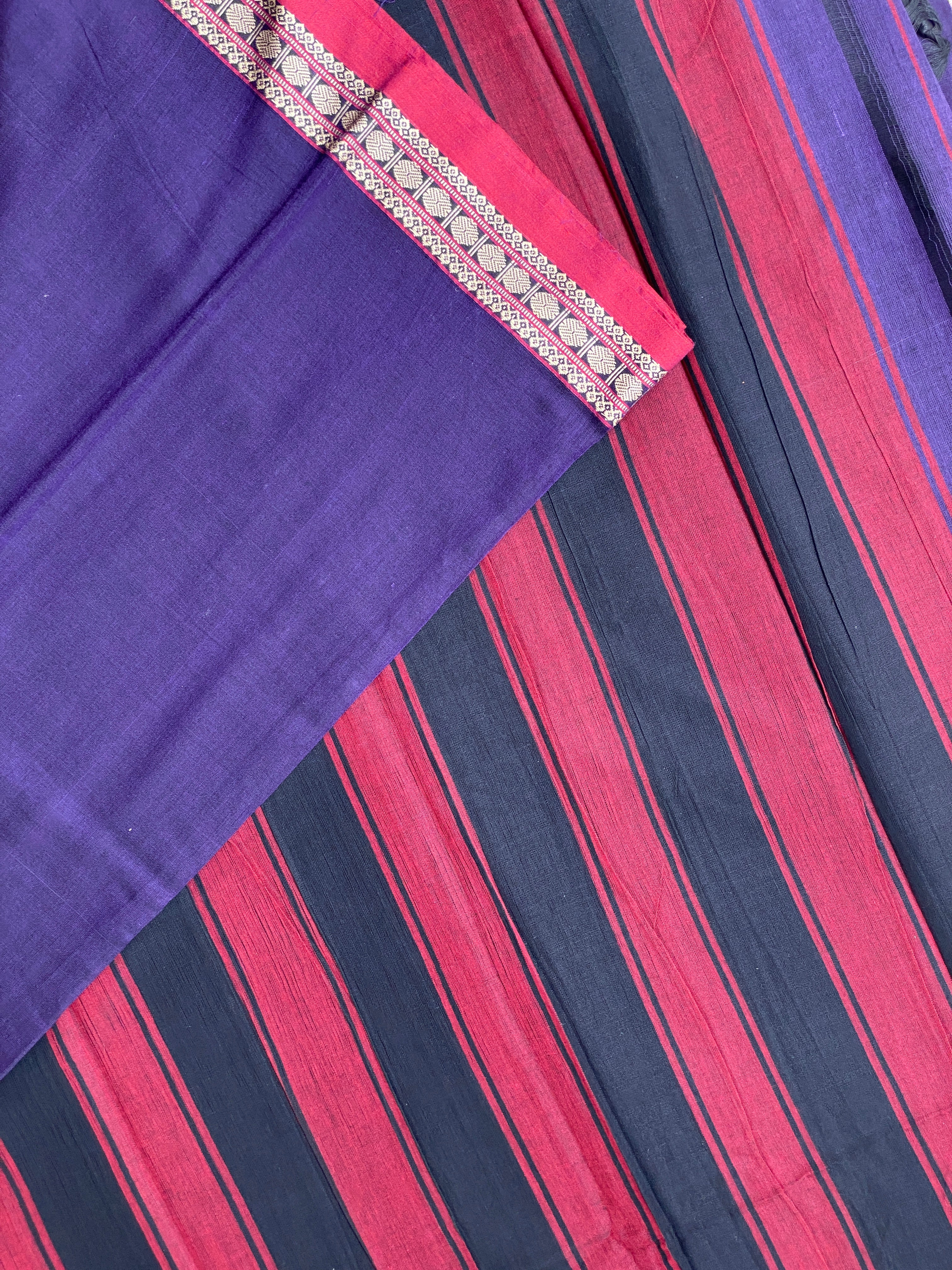 Narayanpet Rudraksha Border - Royal Purple