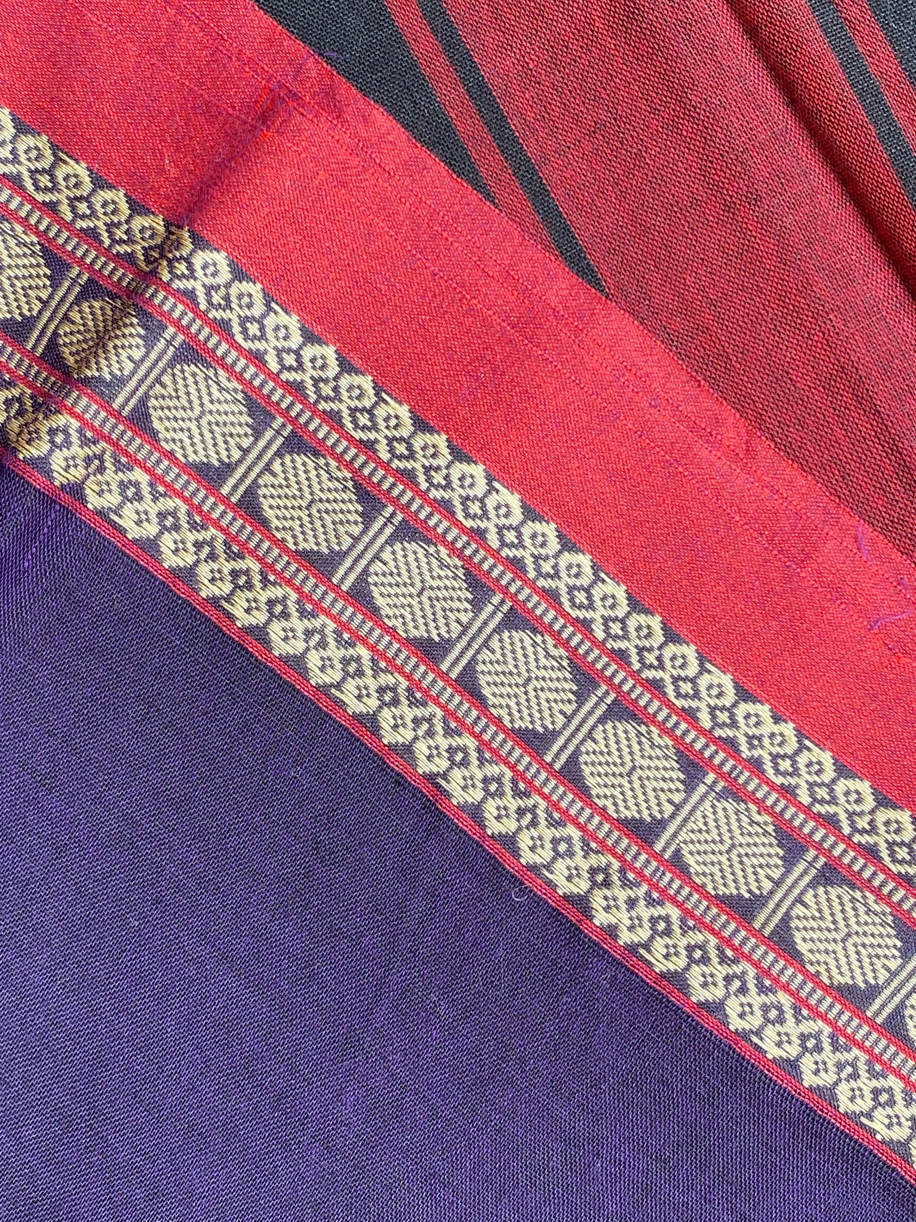 Narayanpet Rudraksha Border - Royal Purple