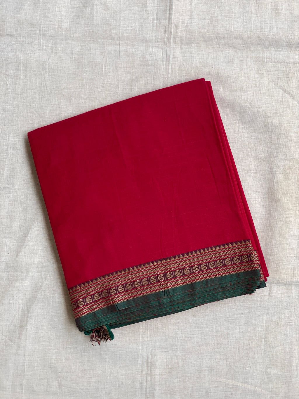Narayanpet Mango Border - Brick Red