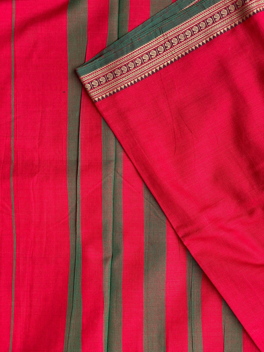 Narayanpet Mango Border - Brick Red