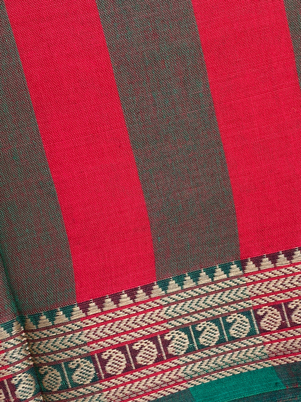 Narayanpet Mango Border - Brick Red