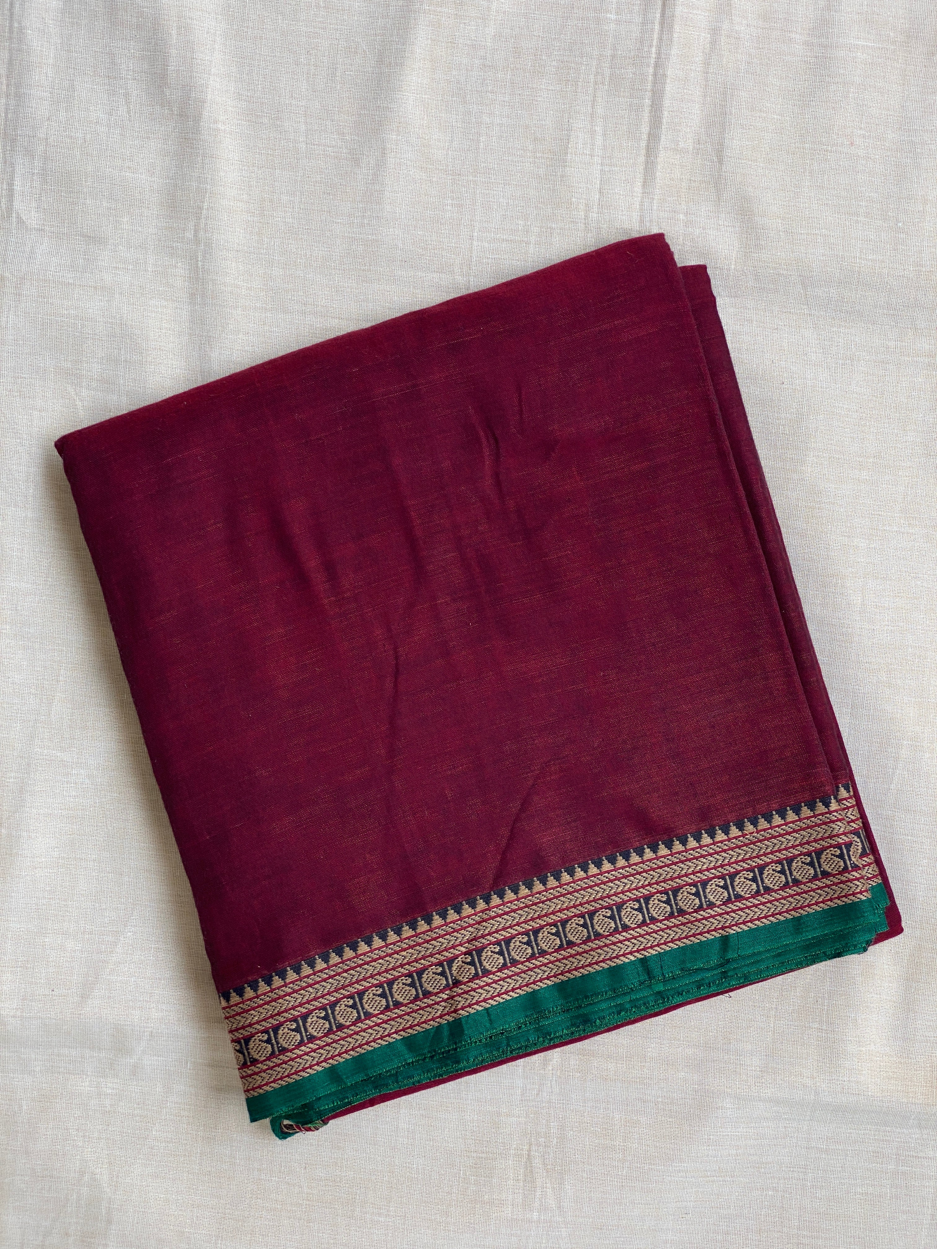 Narayanpet Mango Border - Maroon
