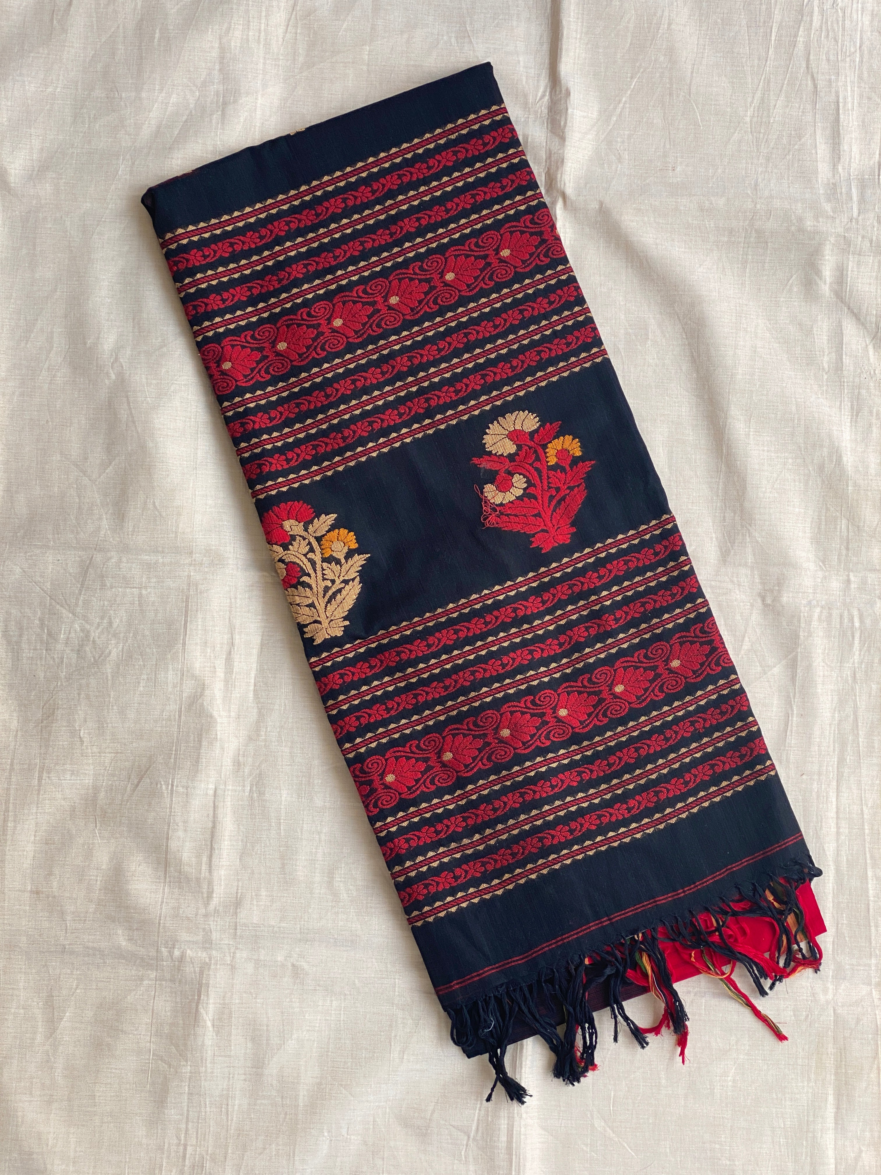Jamdhani Cotton - Black