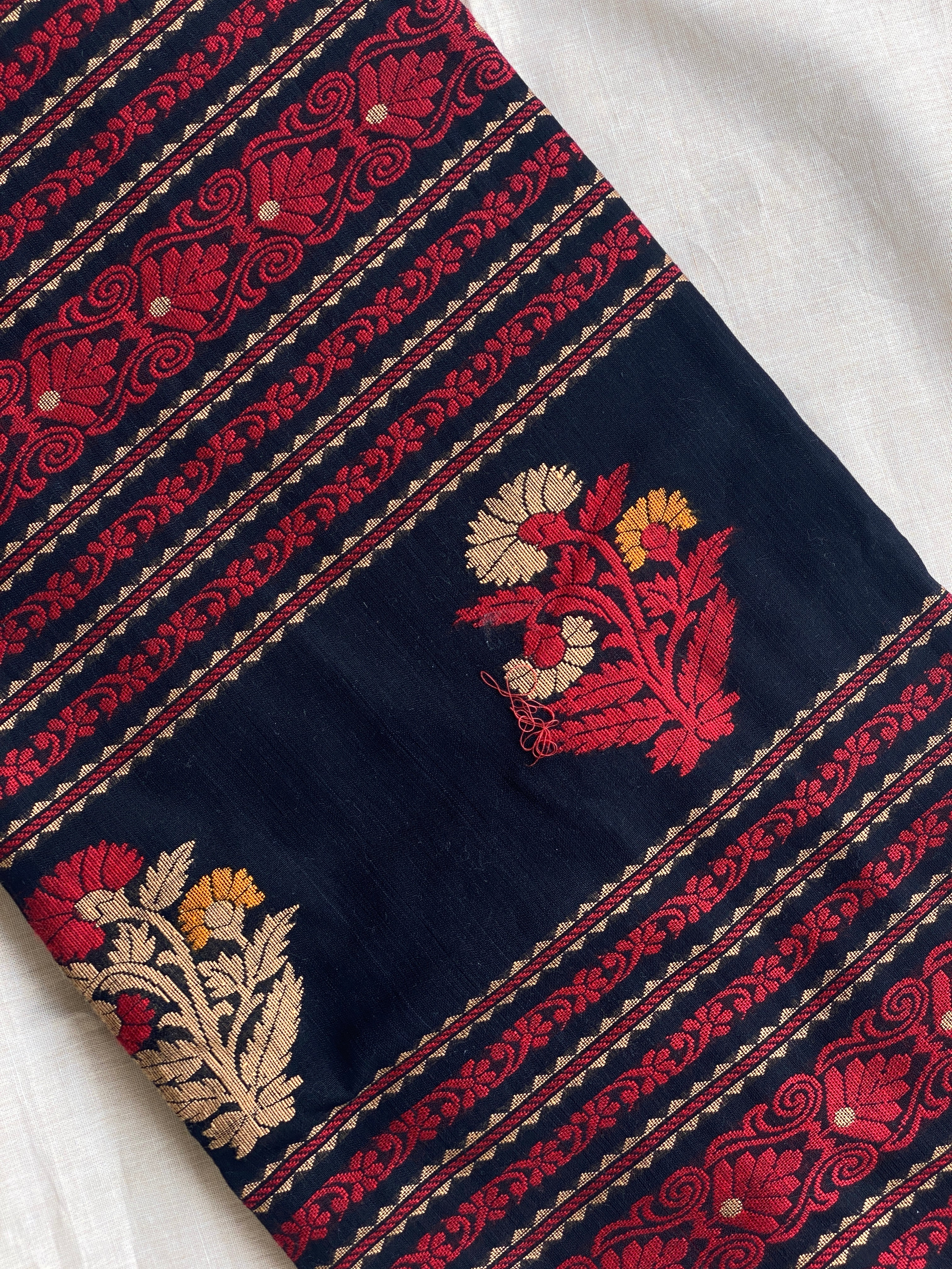Jamdhani Cotton - Black