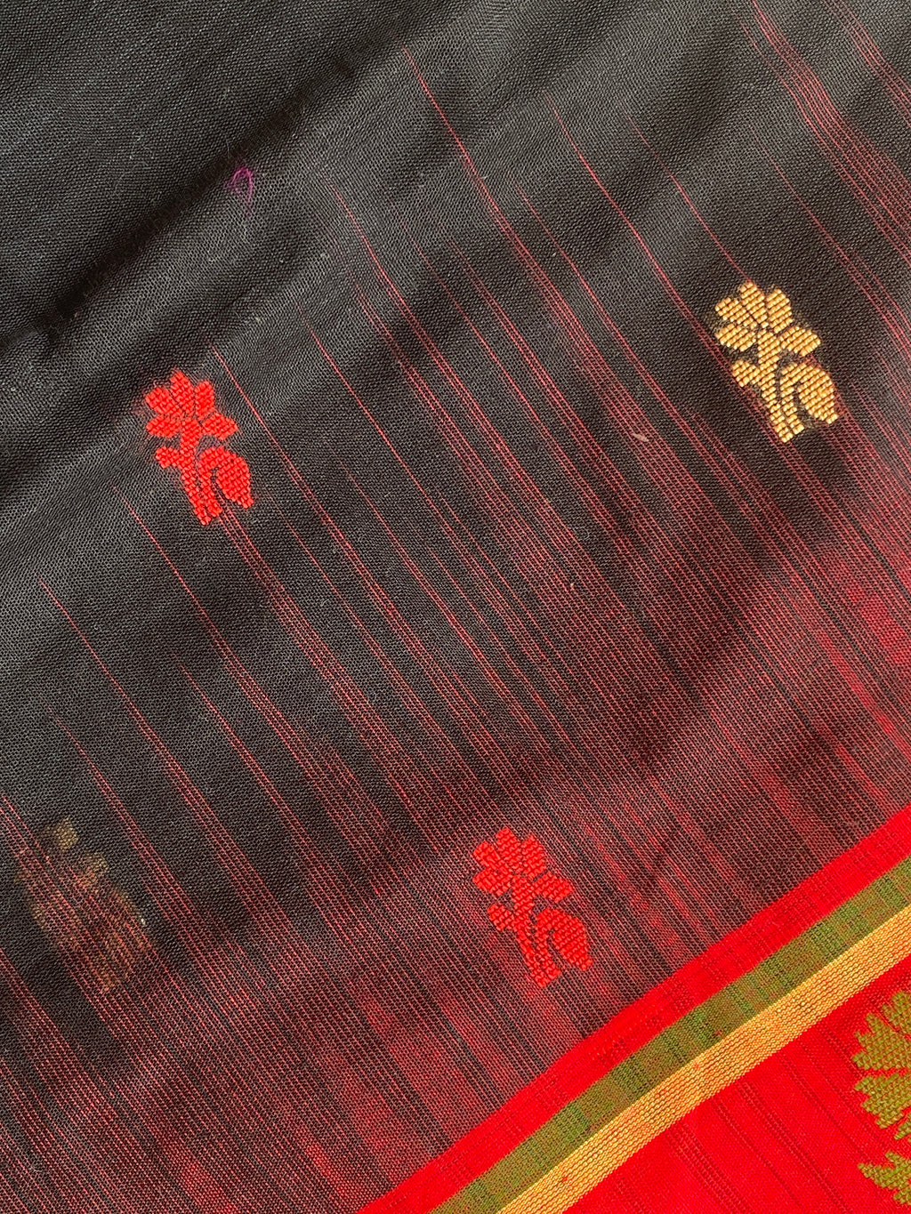 Jamdhani Cotton - Black