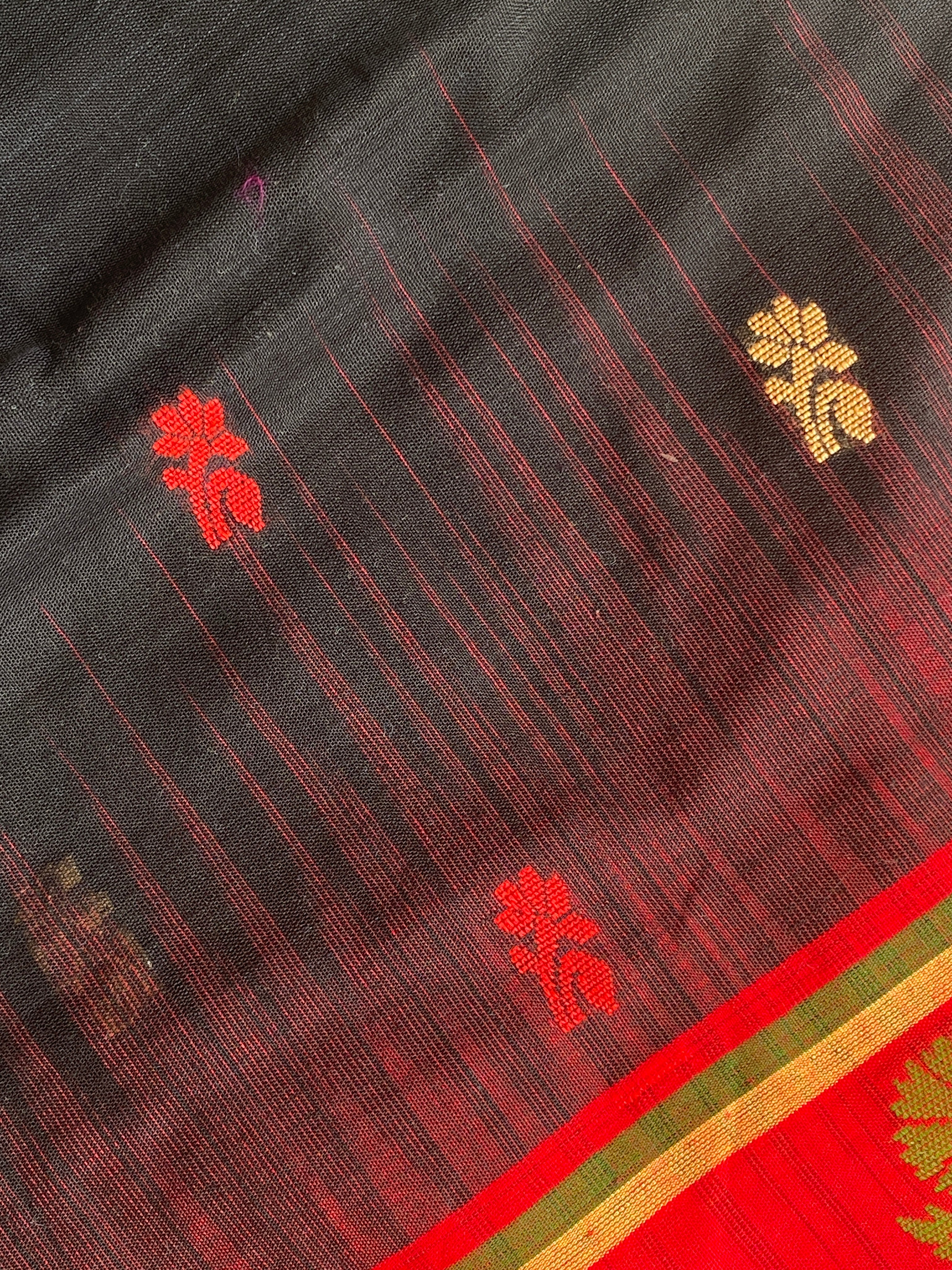 Jamdhani Cotton - Black