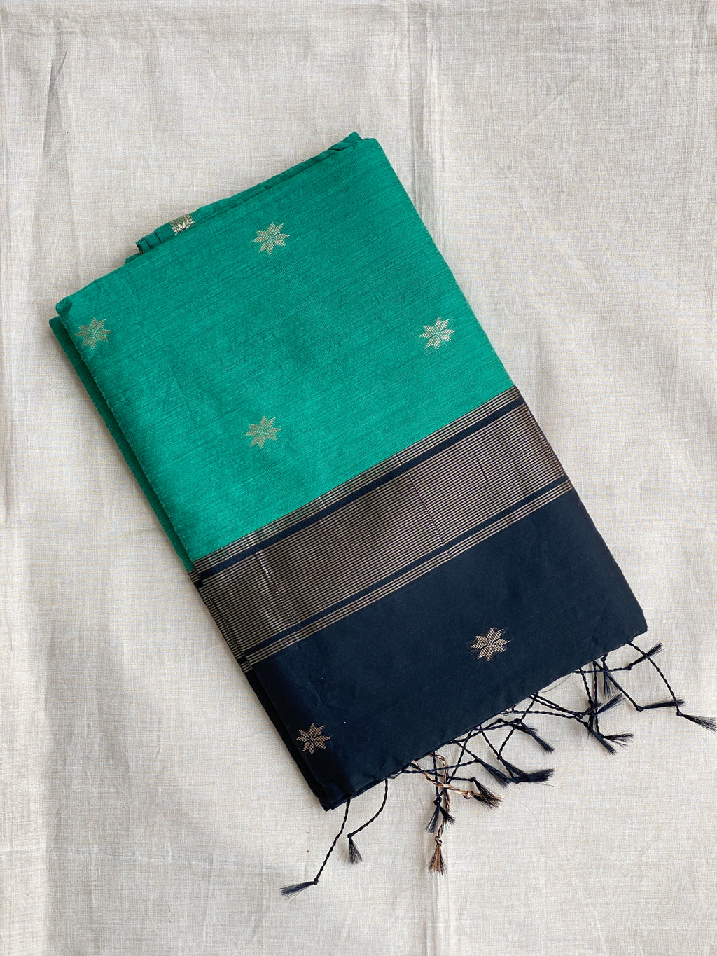 Maheshwari Cotton - Peacock Blue