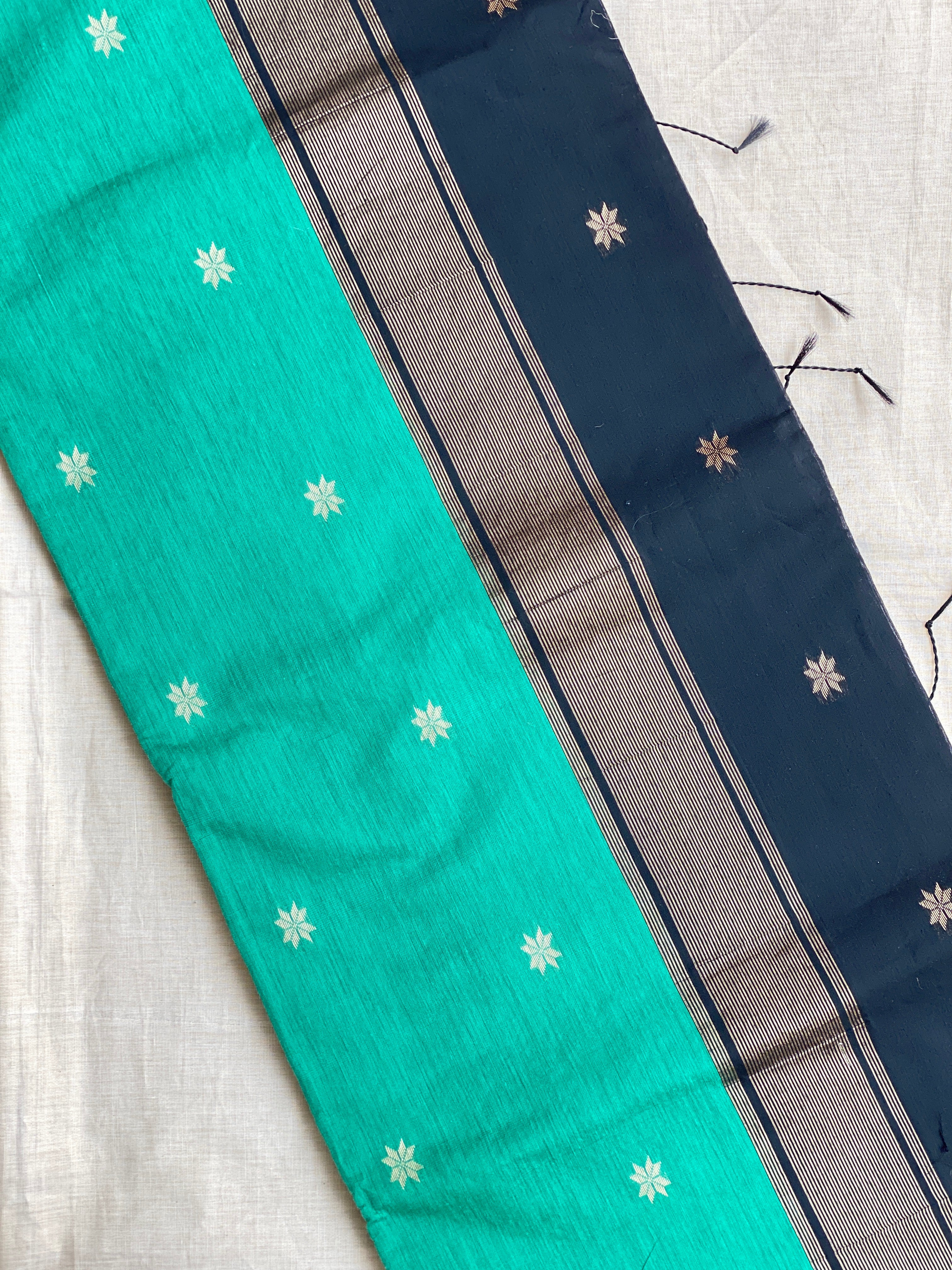 Maheshwari Cotton - Peacock Blue
